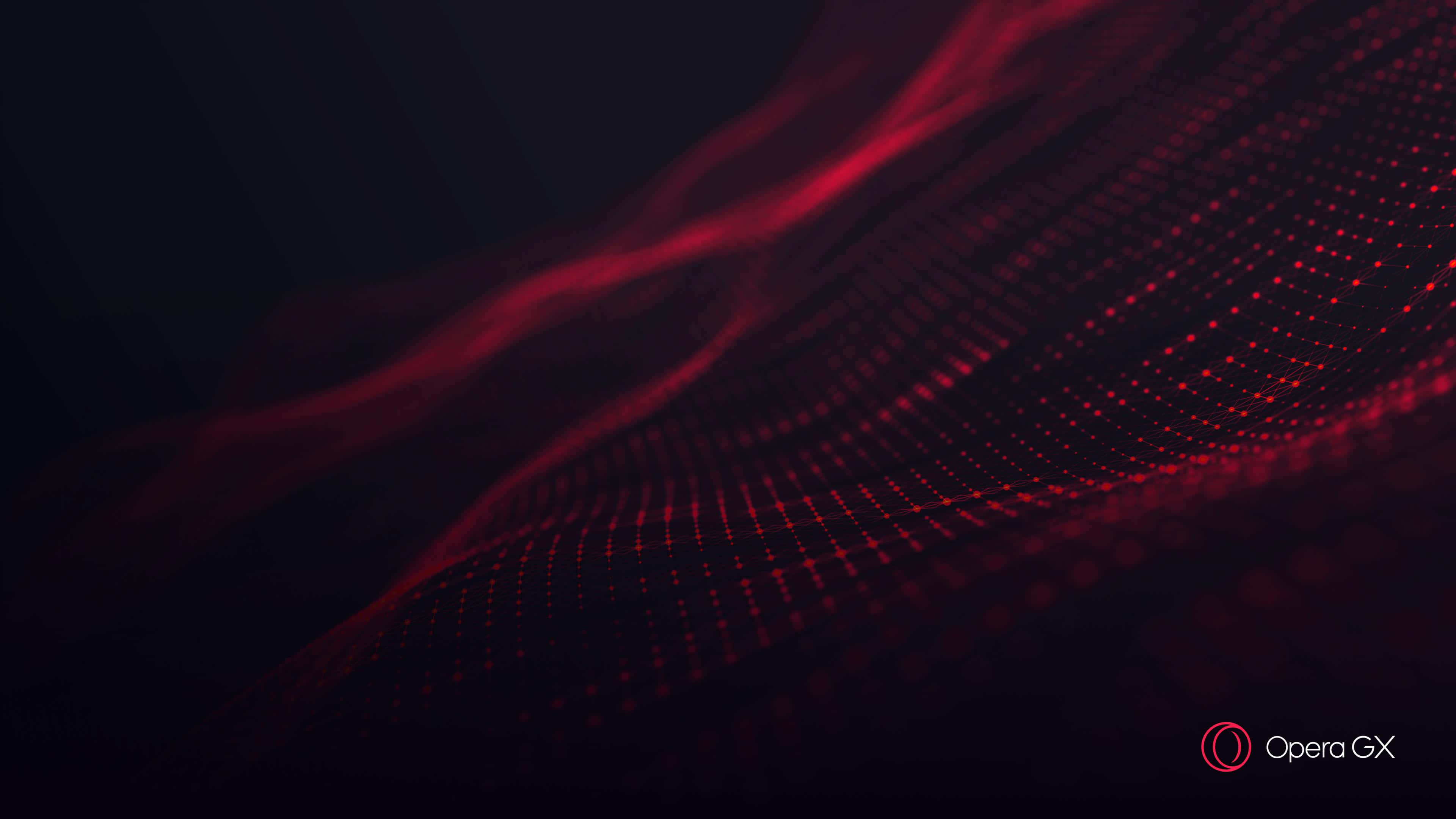 Opera Gx, red background, dark background, 4K Desktop Wallpaper