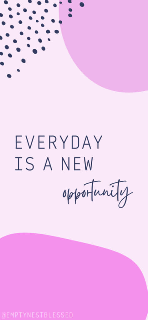 everyday opportunity, pink, navy, SD Phone Wallpaper
