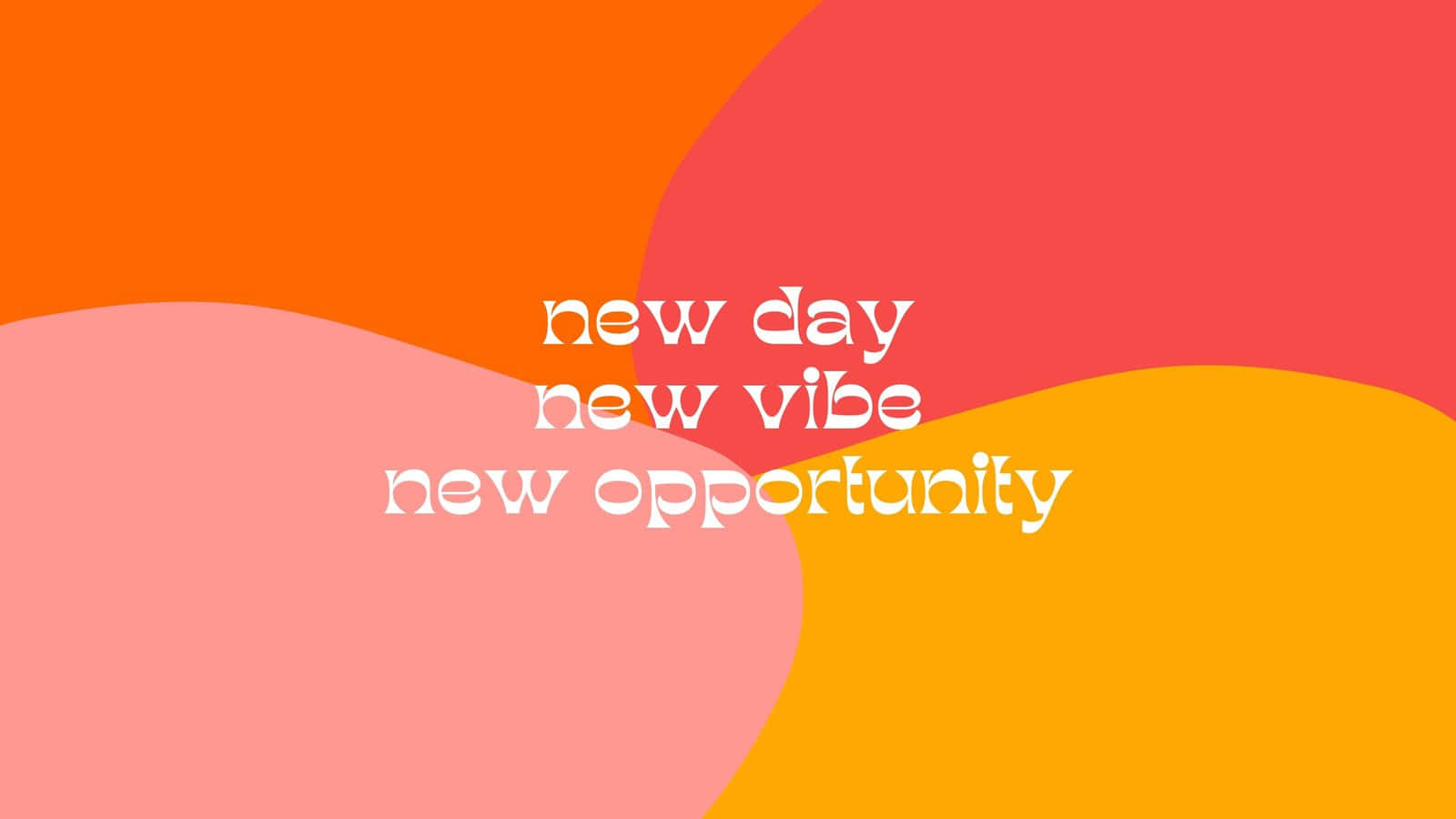 Opportunity, vibrant abstract shapes, warm tones, HD Desktop Wallpaper