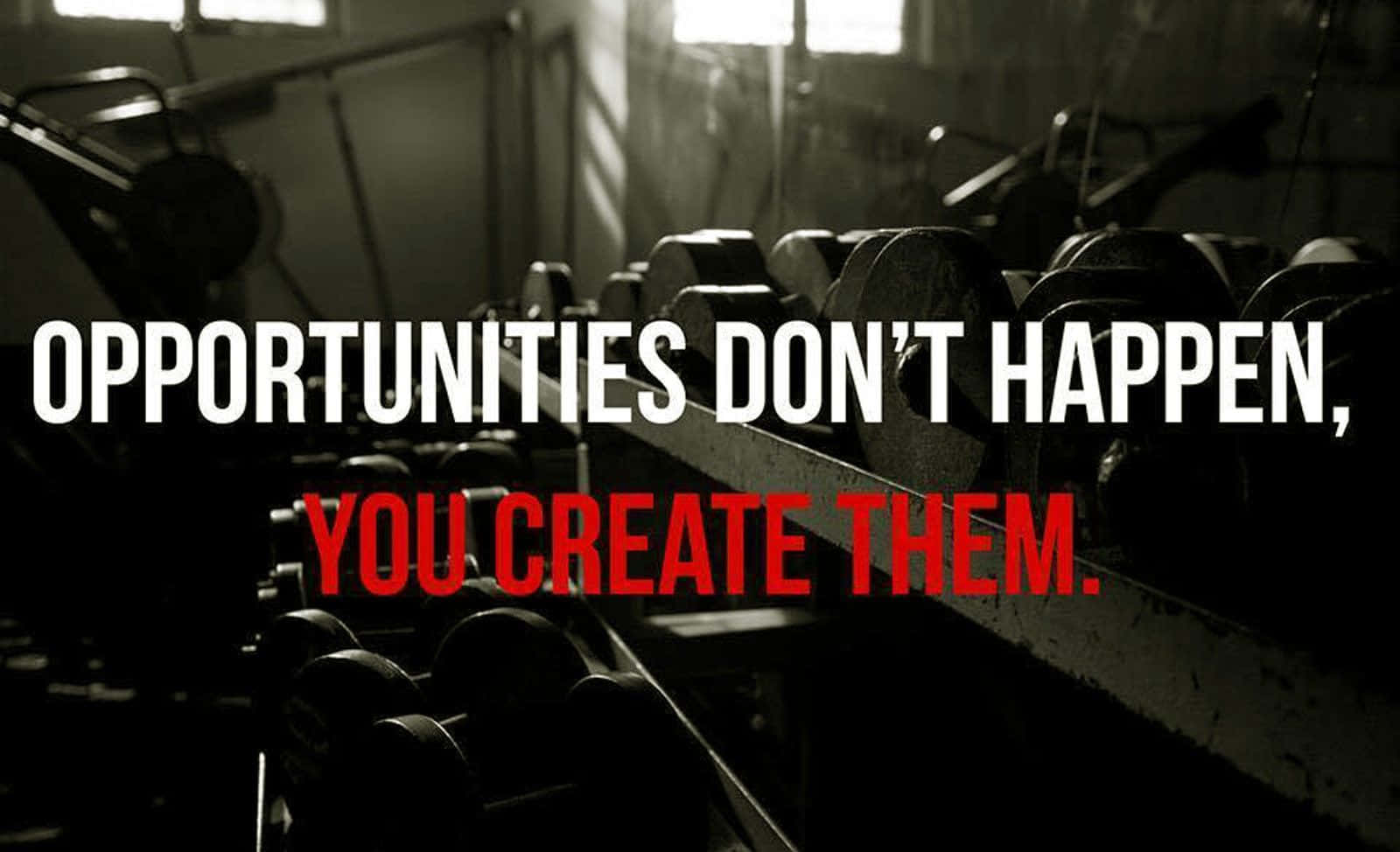 Opportunity, dim gym equipment, dramatic lighting, HD Desktop Wallpaper