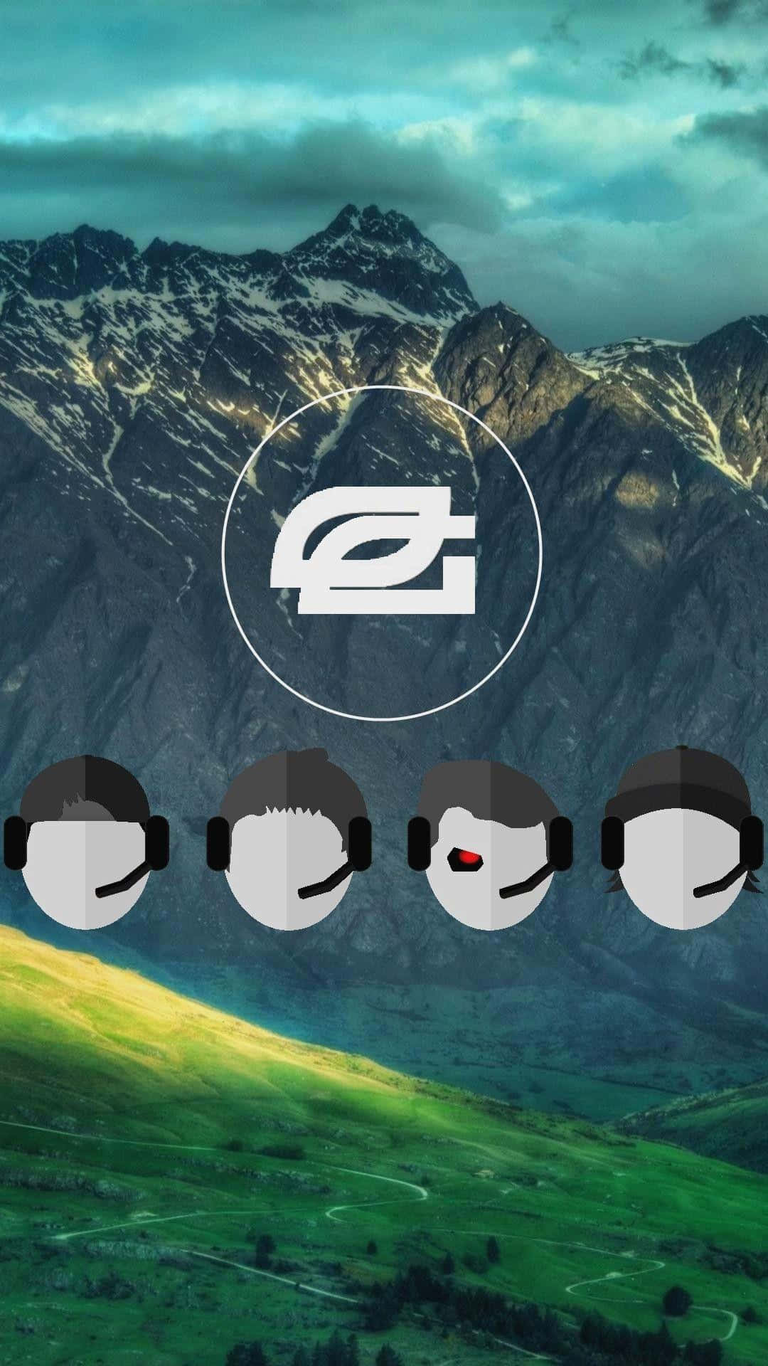 Optic Gaming, mountain, green valley, Full HD Phone Wallpaper