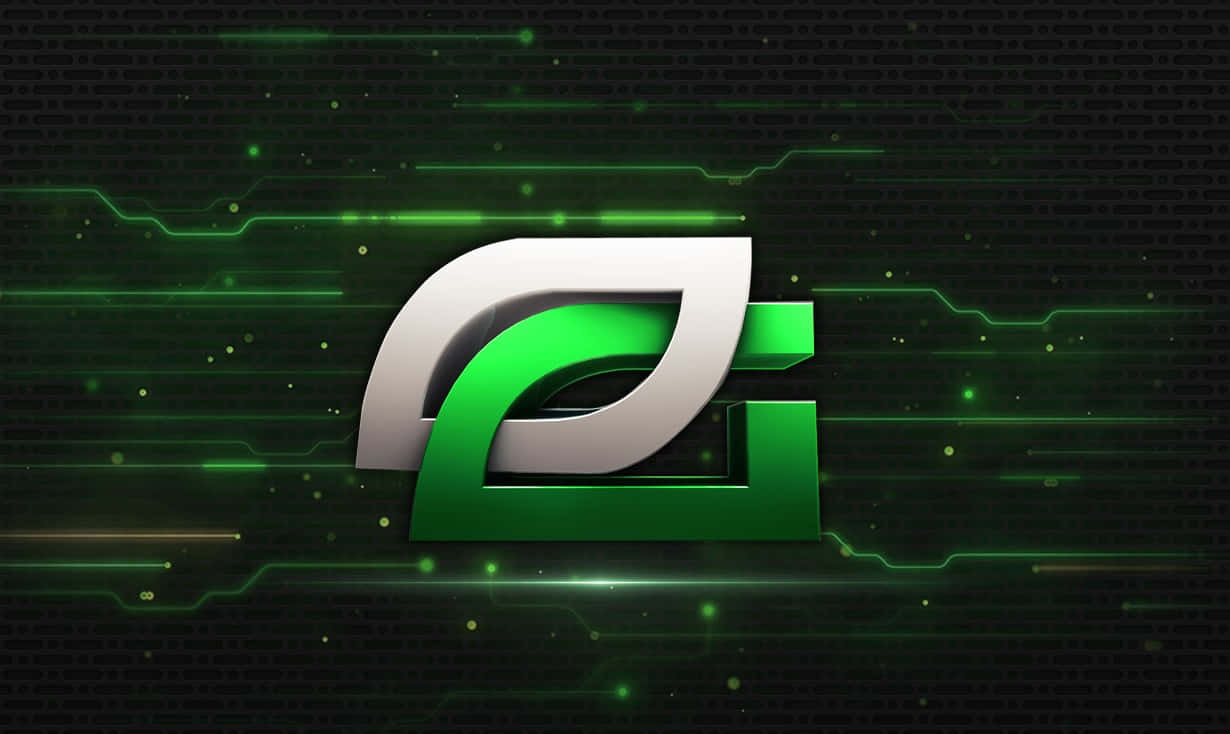 Optic Gaming, green energy background, glowing green, SD Desktop Wallpaper