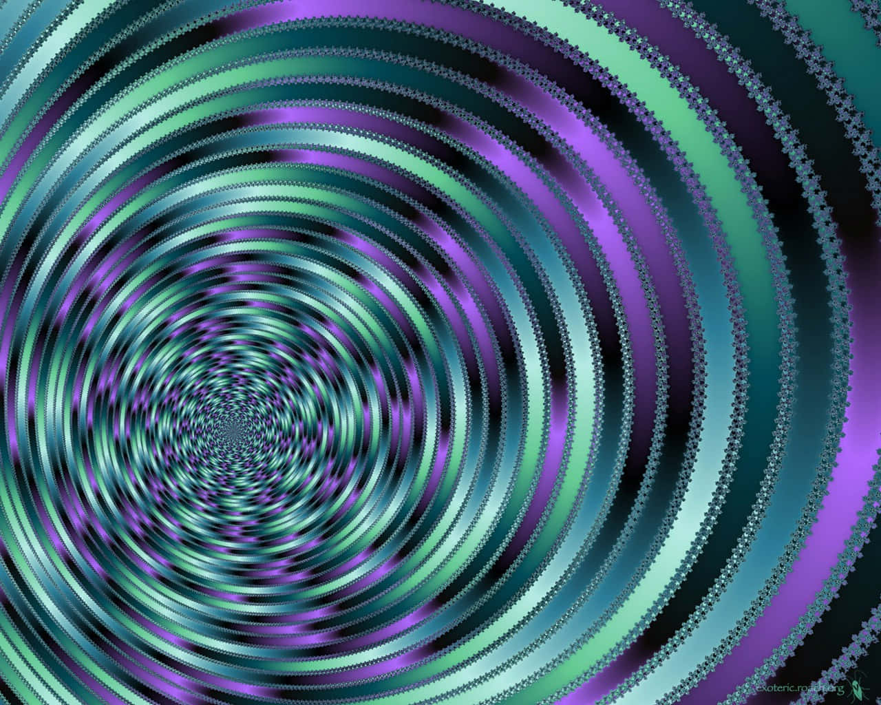 teal, purple, concentric rings, HD Desktop Wallpaper