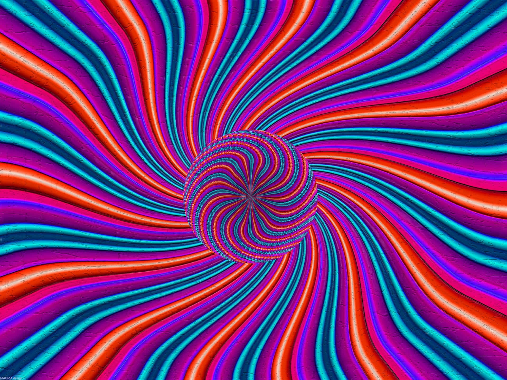 Pink Blue Spiraling, vibrant swirling ribbons, red teal, Full HD Desktop Wallpaper