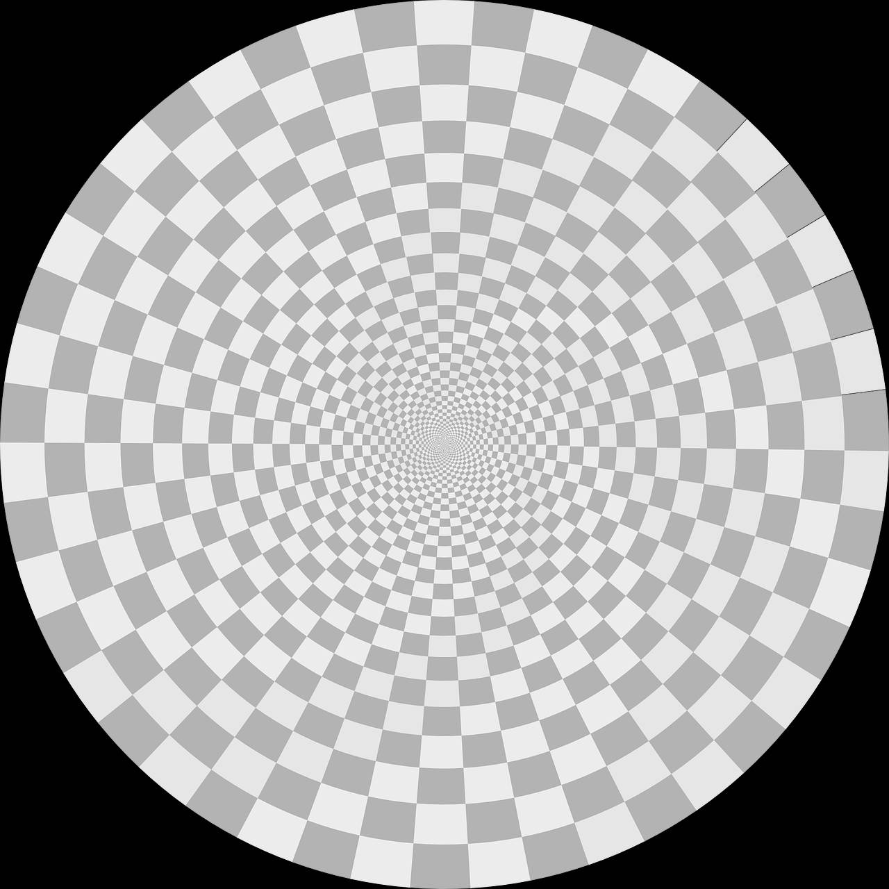gray vortex, checkered squares, vanishing point, HD Desktop Wallpaper