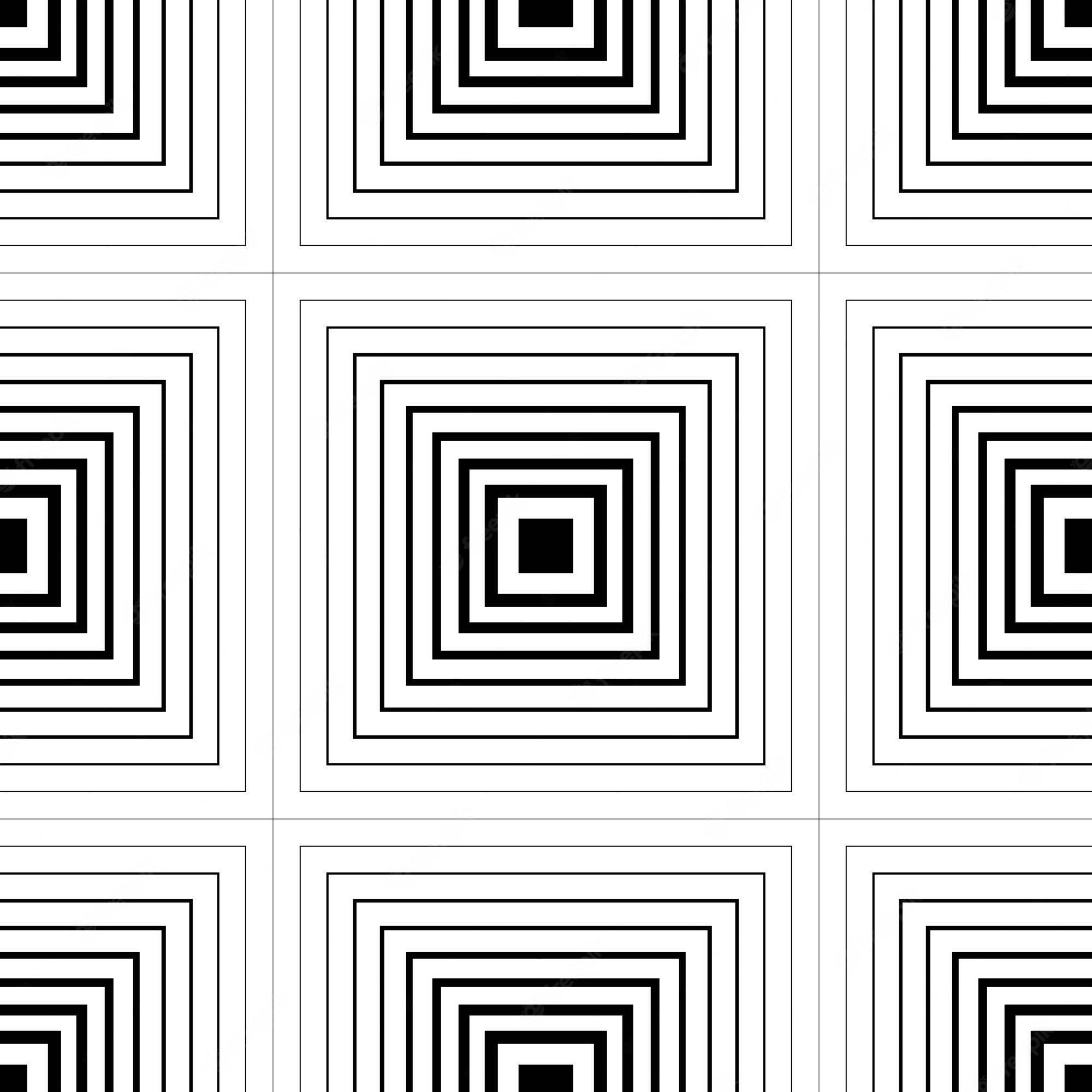 concentric squares, black and white pattern, hypnotic, Full HD Desktop Wallpaper