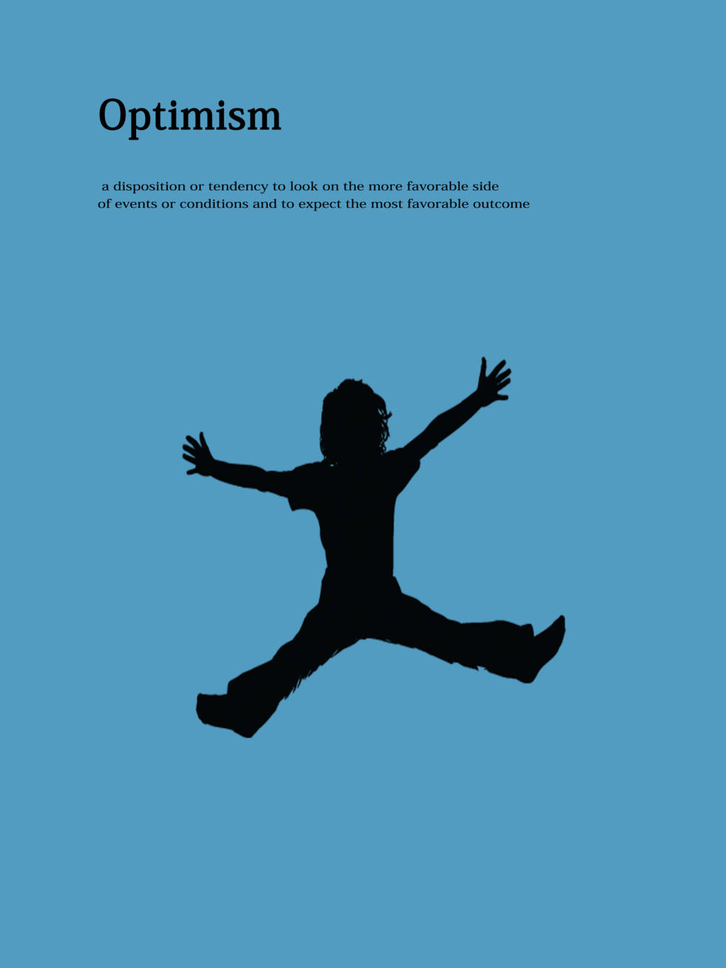 optimistic, joyful child, black silhouette, HD Phone Wallpaper