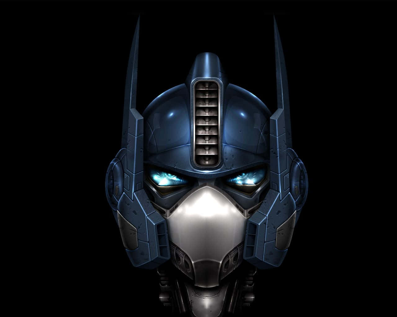 Optimus Prime, blue eyes, glowing, HD Desktop Wallpaper