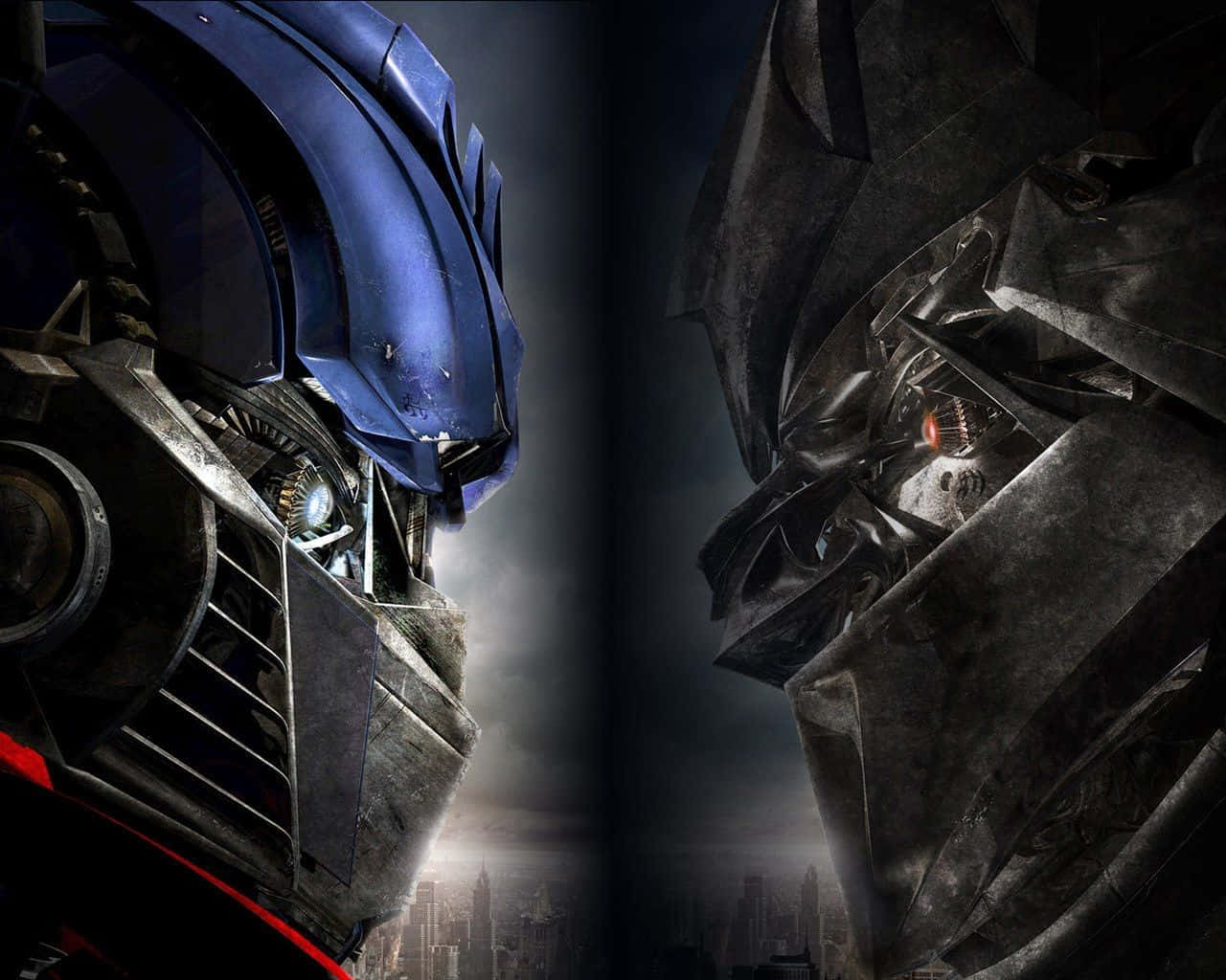 Optimus Prime, blue, dark metallic, HD Desktop Wallpaper