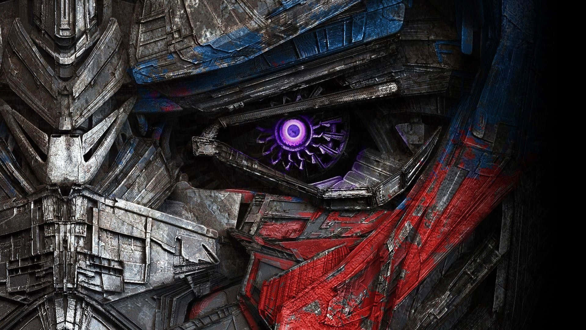 Optimus Prime, purple eyes, glowing purple eye, Full HD Desktop Wallpaper
