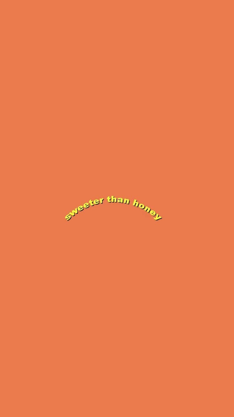 Orange Aesthetic Phone, honey, minimalist orange background, HD Phone Wallpaper