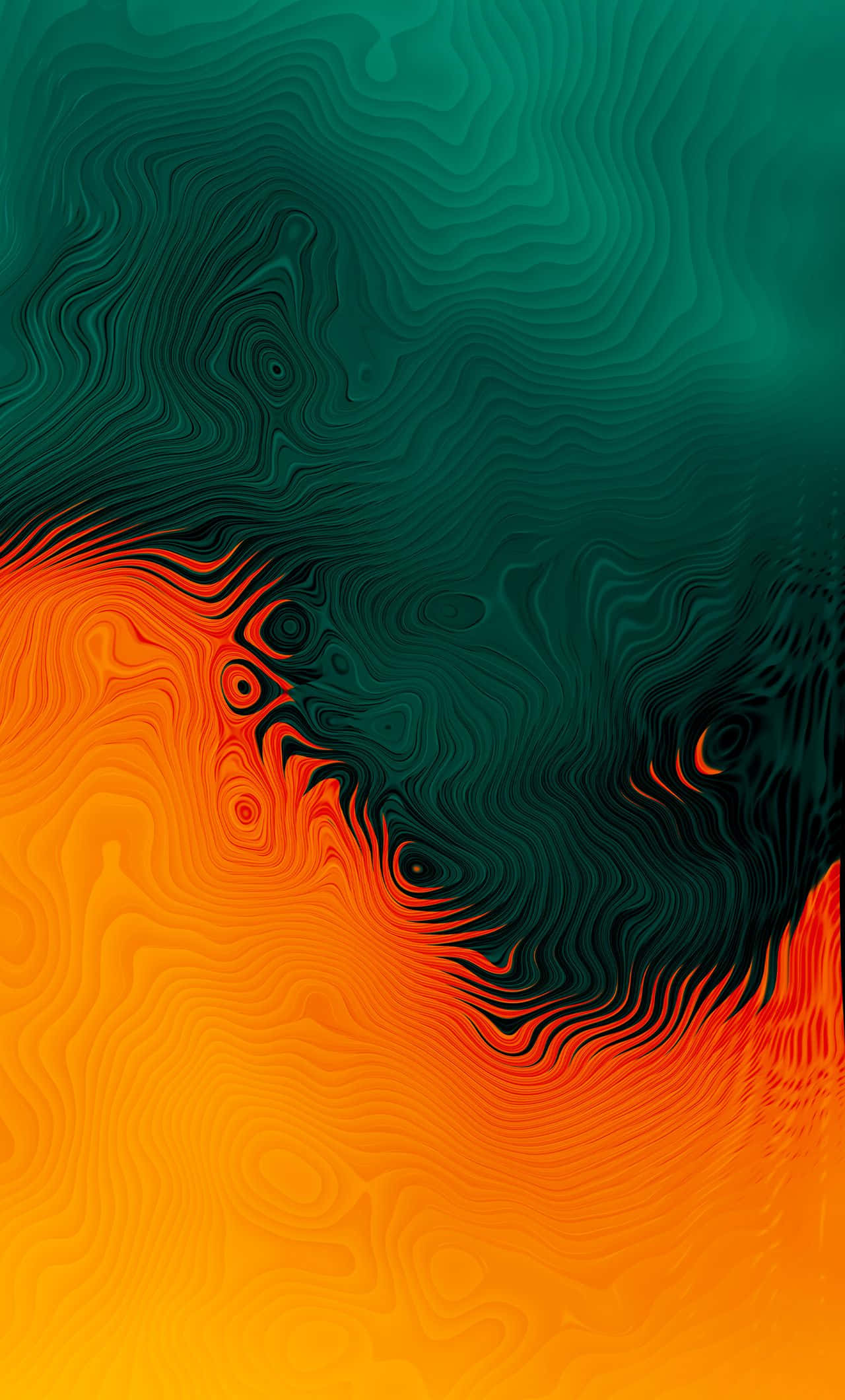 Orange And Teal, teal, orange, Full HD Phone Wallpaper