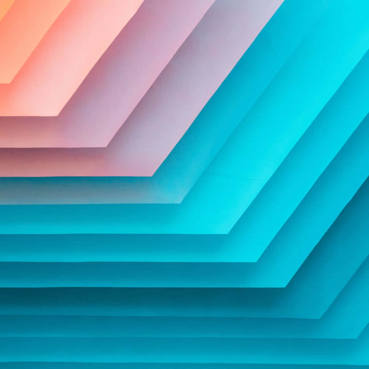 Orange And Teal, pink orange, cyan blue, SD Desktop Wallpaper