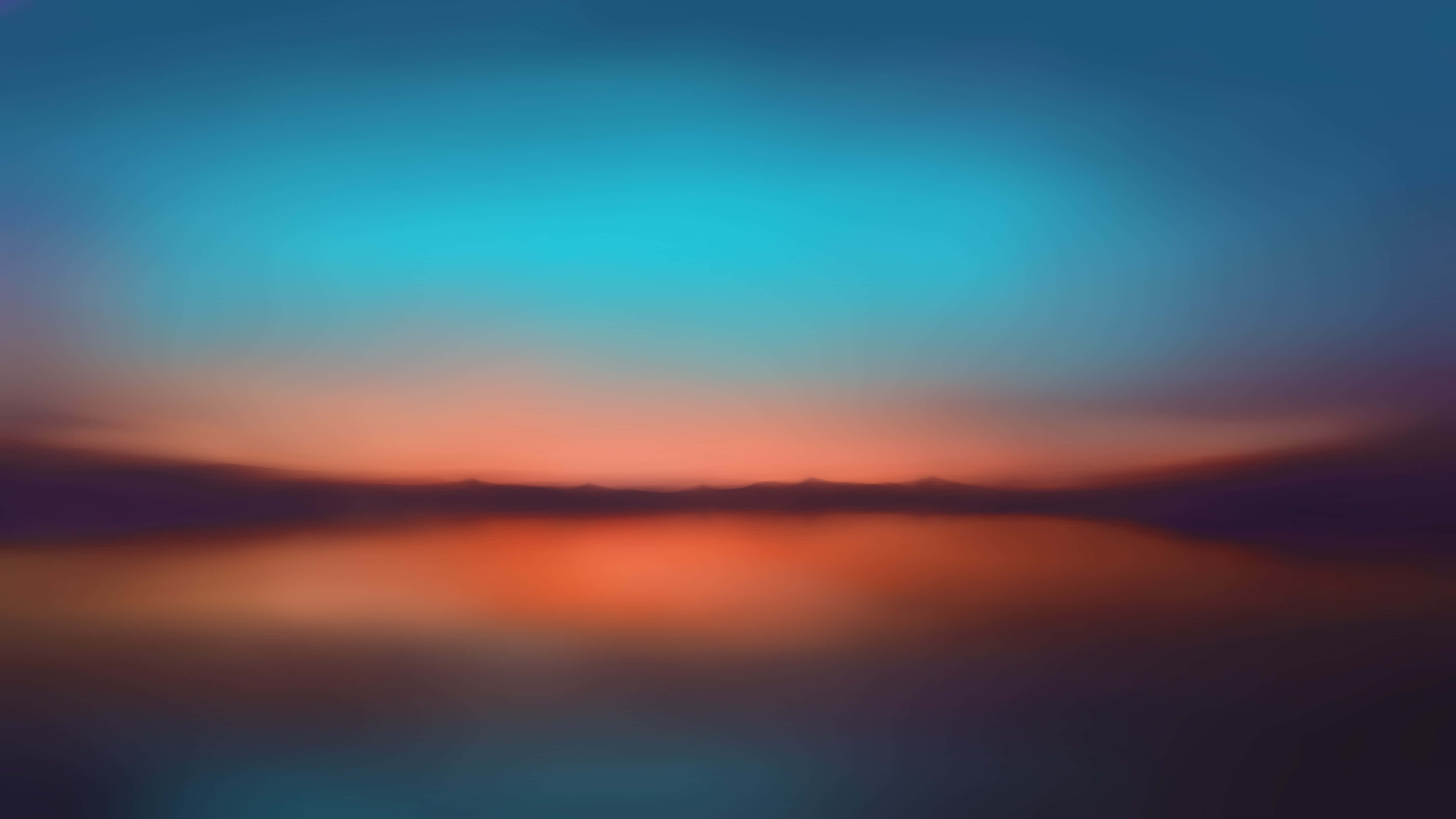 Orange And Teal, sunset, teal, 5K Desktop Wallpaper