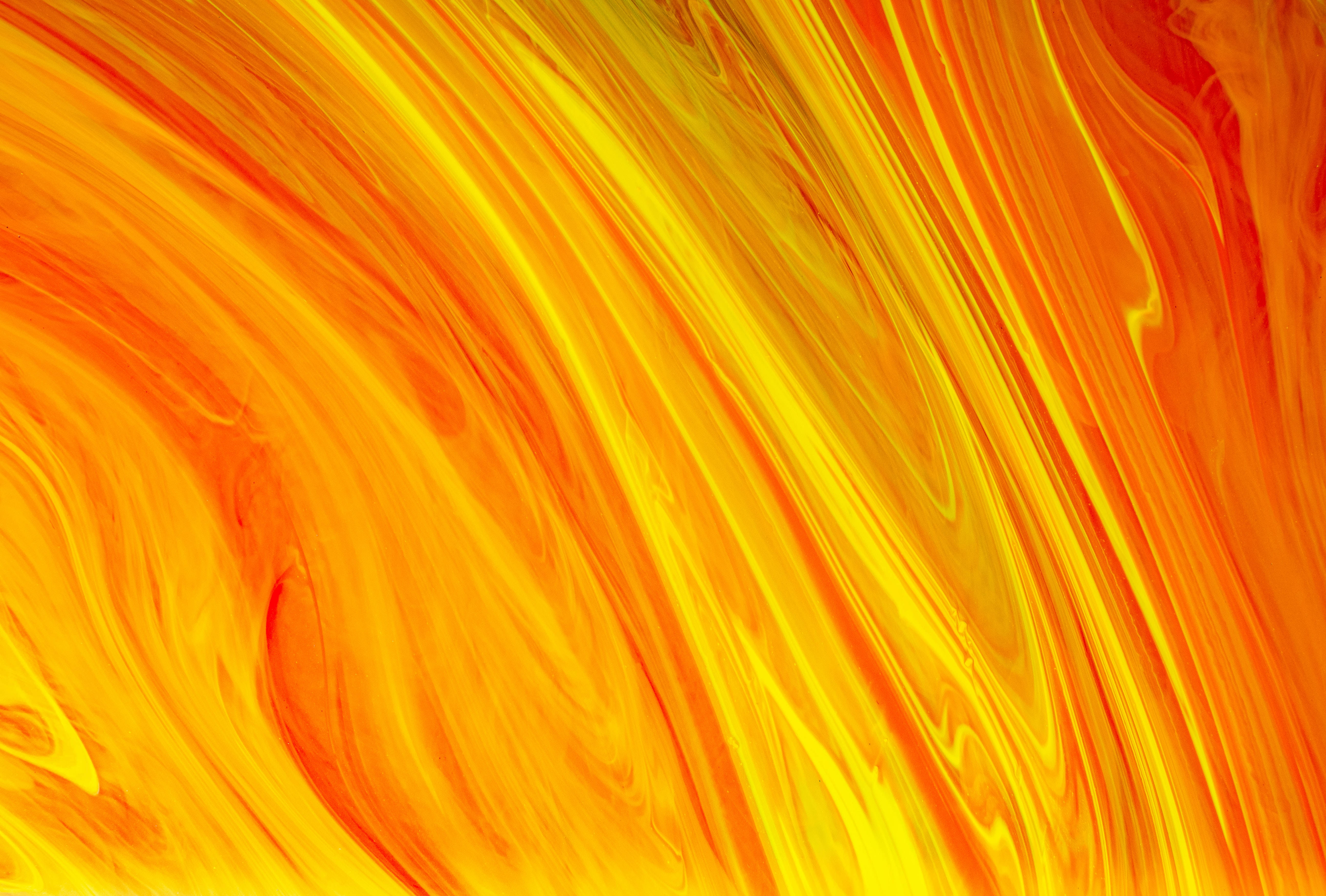 Orange And Yellow Painting, molten orange, yellow hues, 5K Desktop Wallpaper