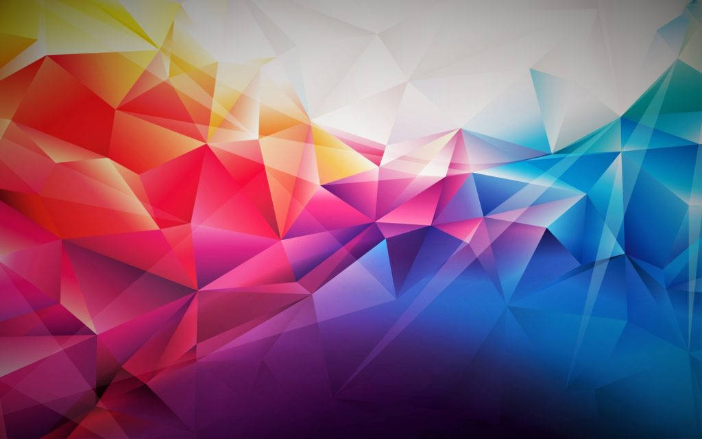 geometric abstract, orange, yellow, SD Desktop Wallpaper