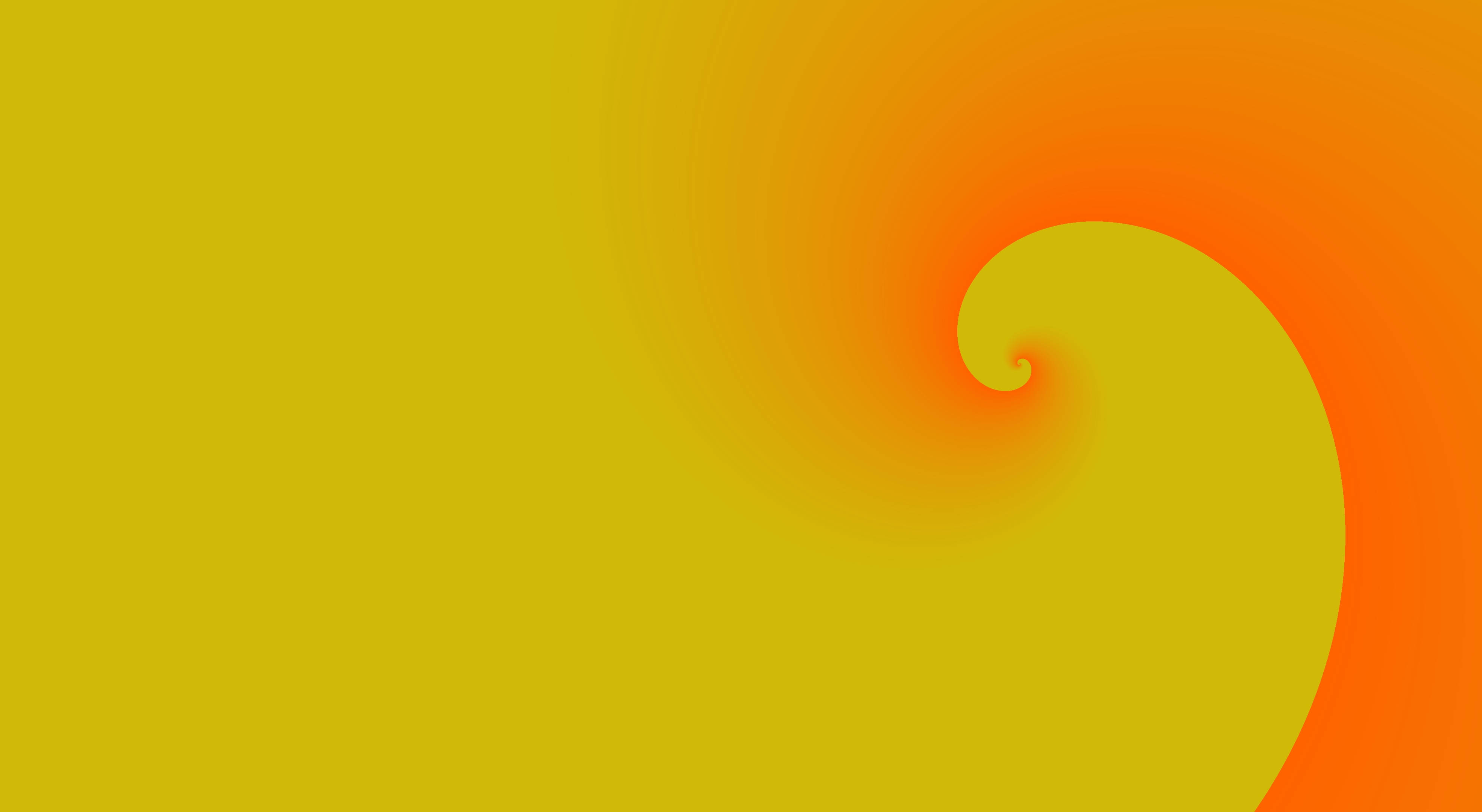 minimalist orange and yellow spiral, vibrant gradient spiral, yellow to orange, 4K Desktop Wallpaper