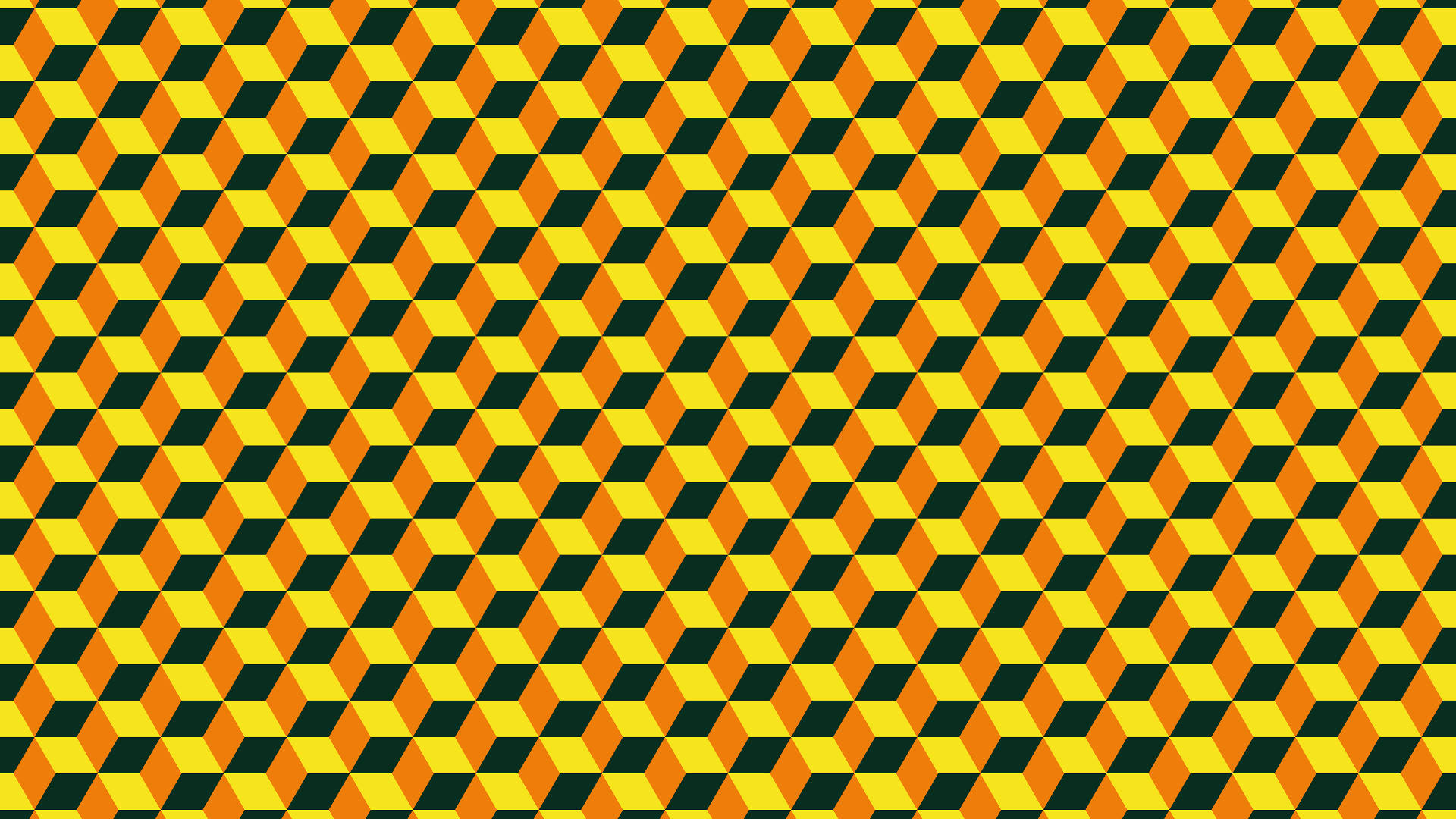 orange and yellow geometric cube pattern, 3d cubes, yellow orange, Full HD Desktop Wallpaper