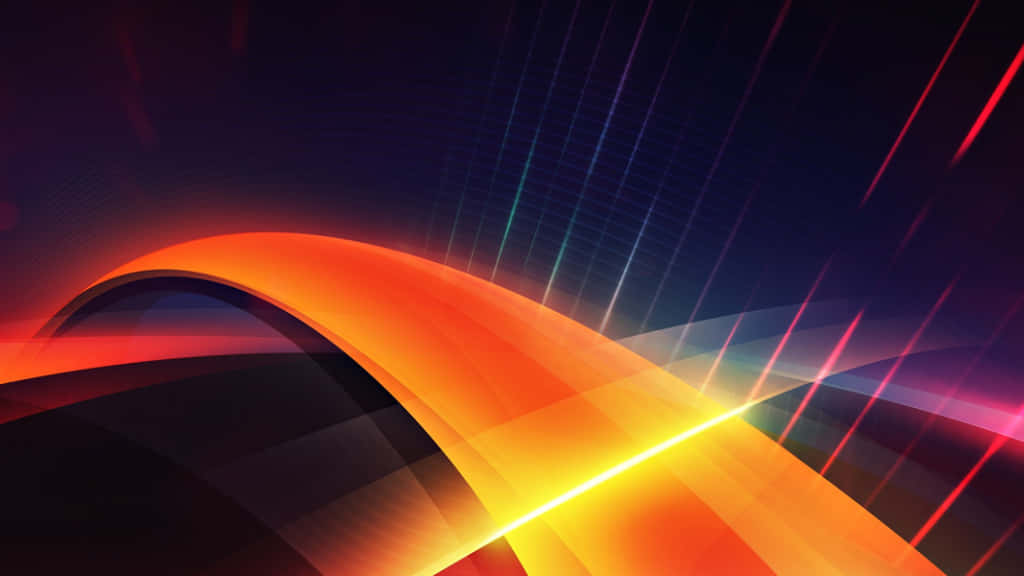 Cool Orange Lines, orange, yellow, SD Desktop Wallpaper