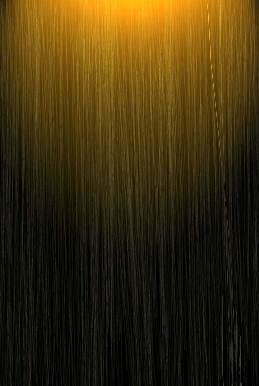 golden light, dense vertical strands of dark hair, radiant gradient, HD Phone Wallpaper