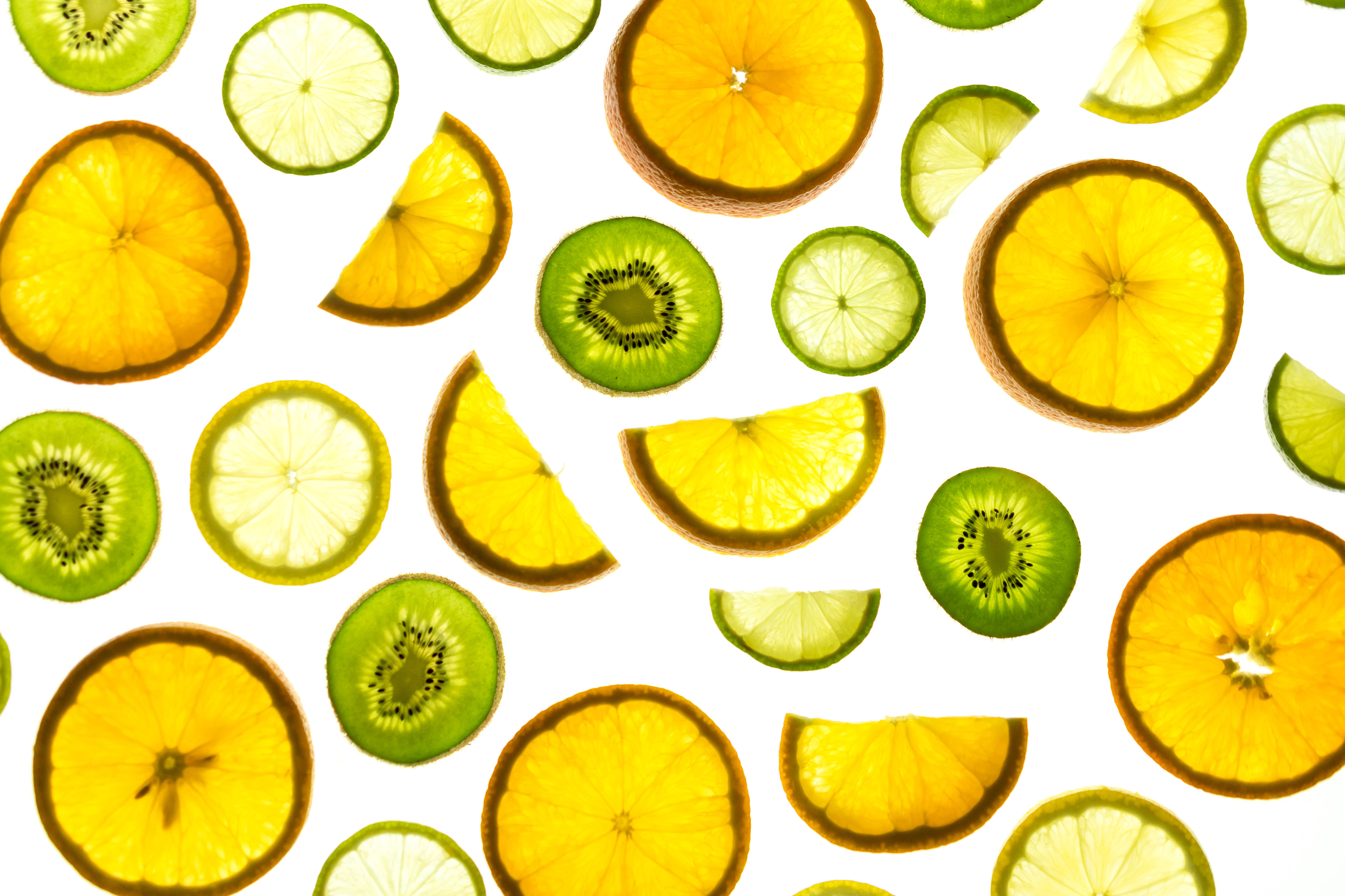 orange, lime, kiwi, 4K Desktop Wallpaper