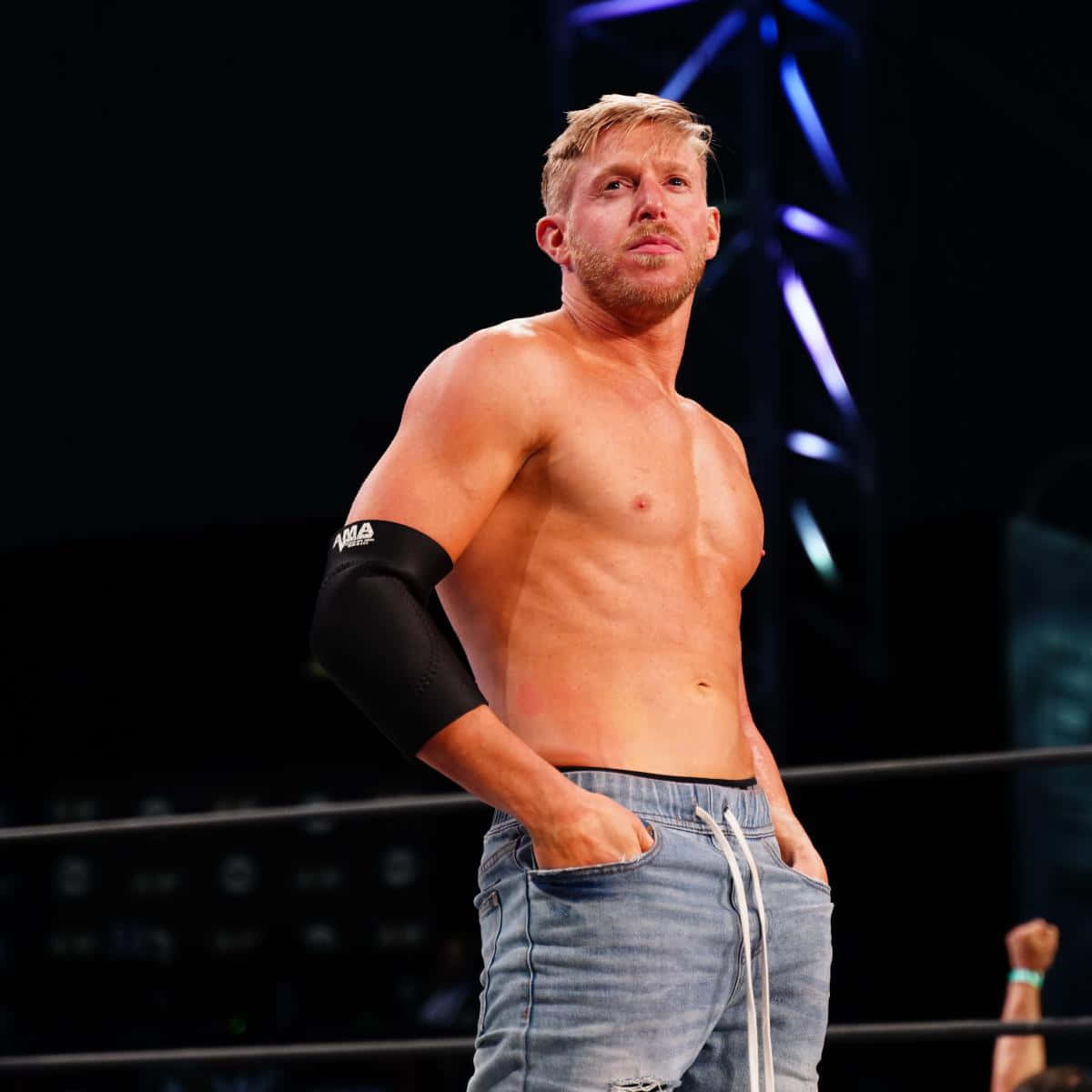 Orange Cassidy, ring, bright stage lights, SD Desktop Wallpaper