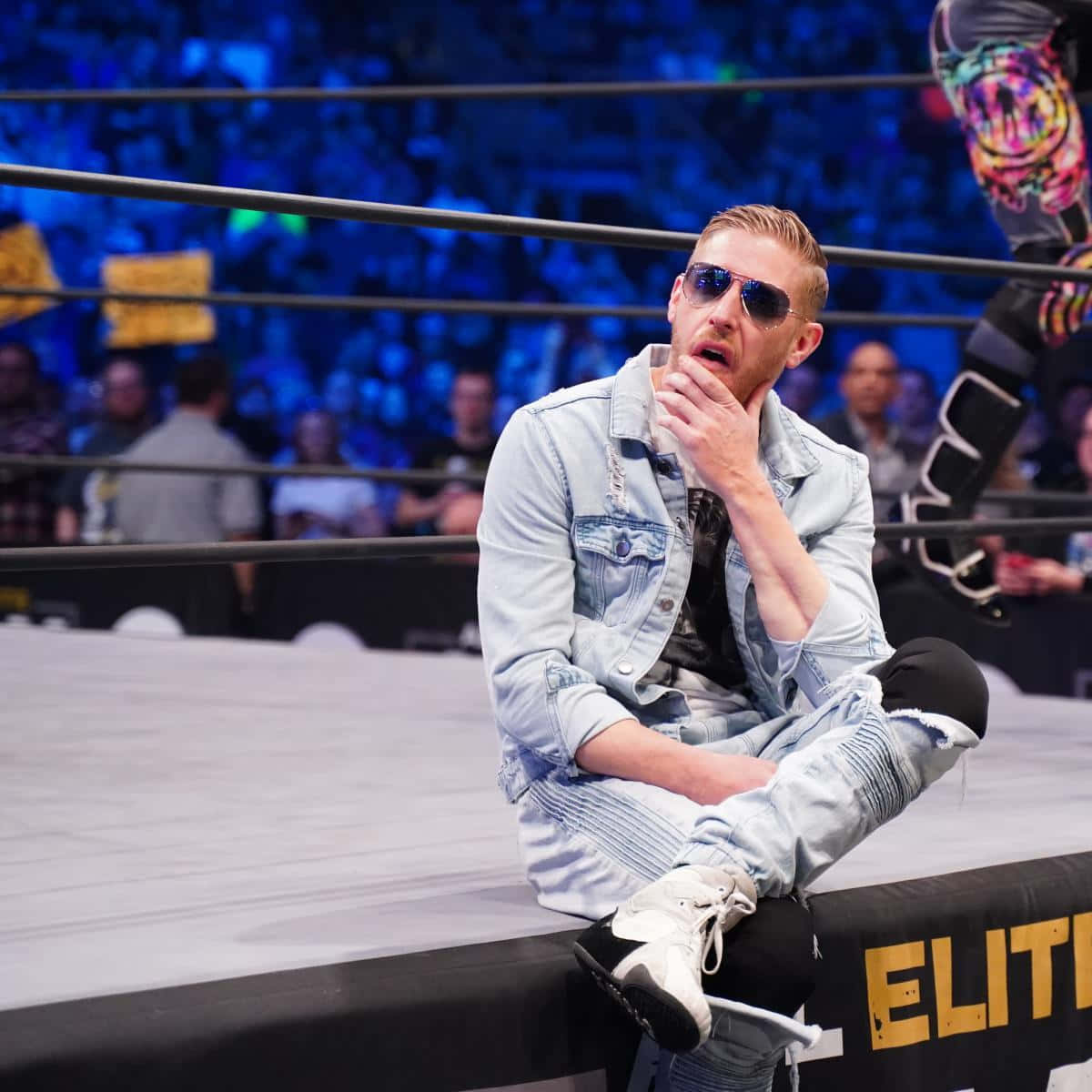Orange Cassidy, denim jacket, sunglasses, SD Desktop Wallpaper