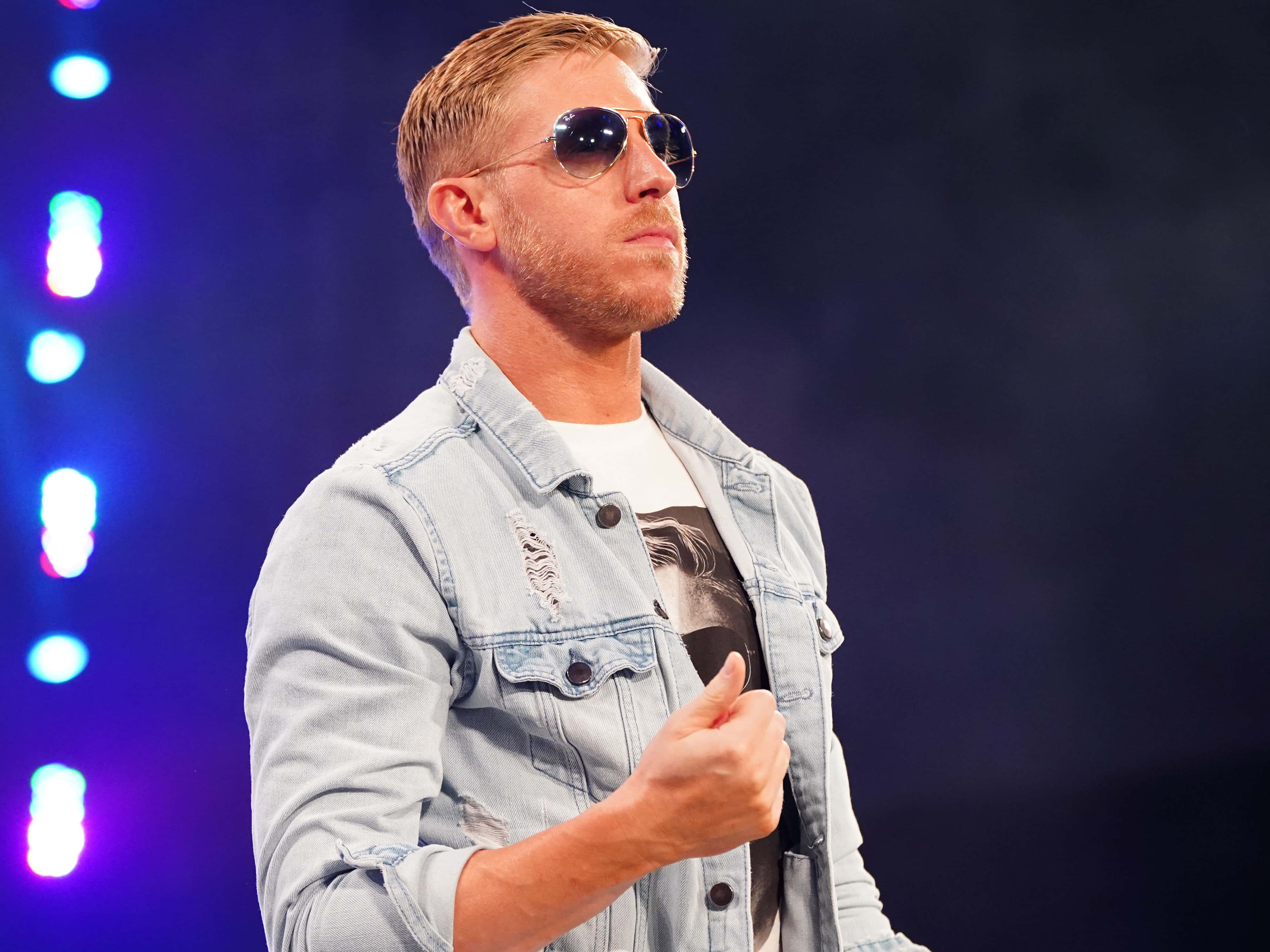 Orange Cassidy, sunglasses, denim jacket, 4K Desktop Wallpaper