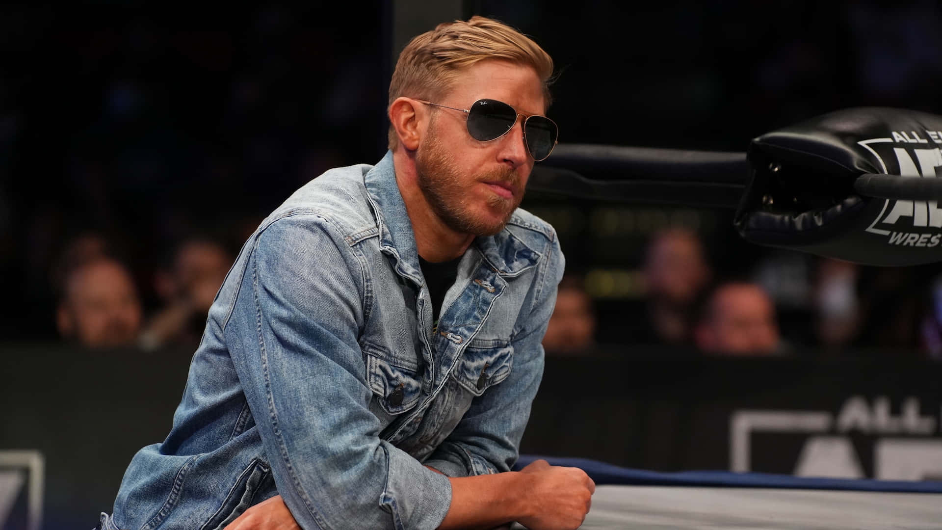 Orange Cassidy, denim jacket, sunglasses, Full HD Desktop Wallpaper
