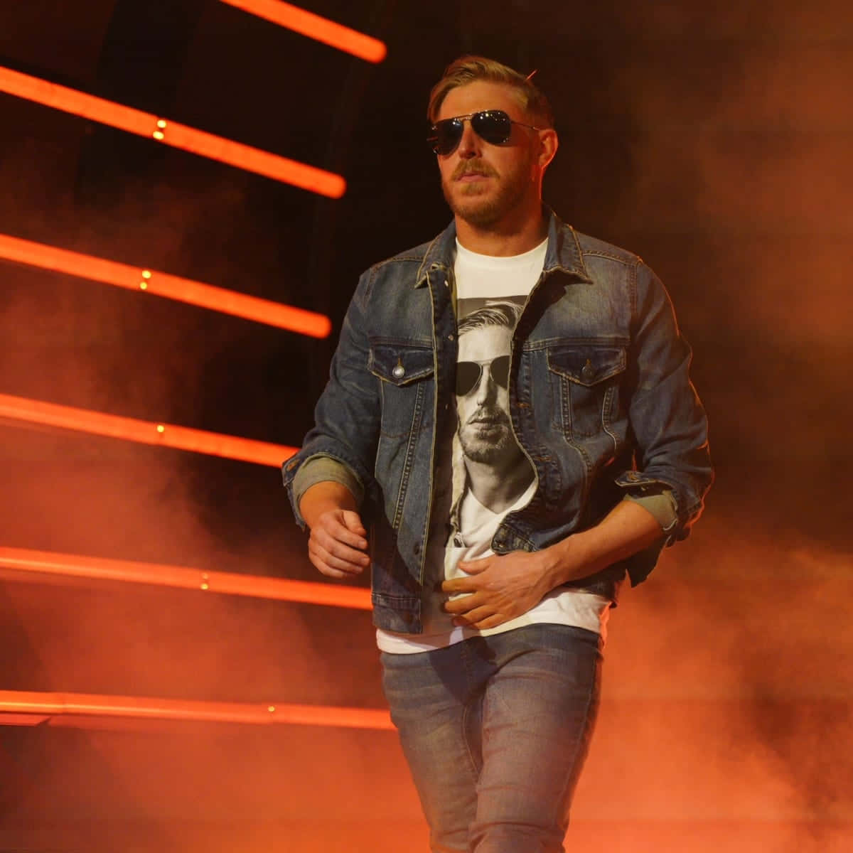 Orange Cassidy, denim jacket, sunglasses, SD Desktop Wallpaper