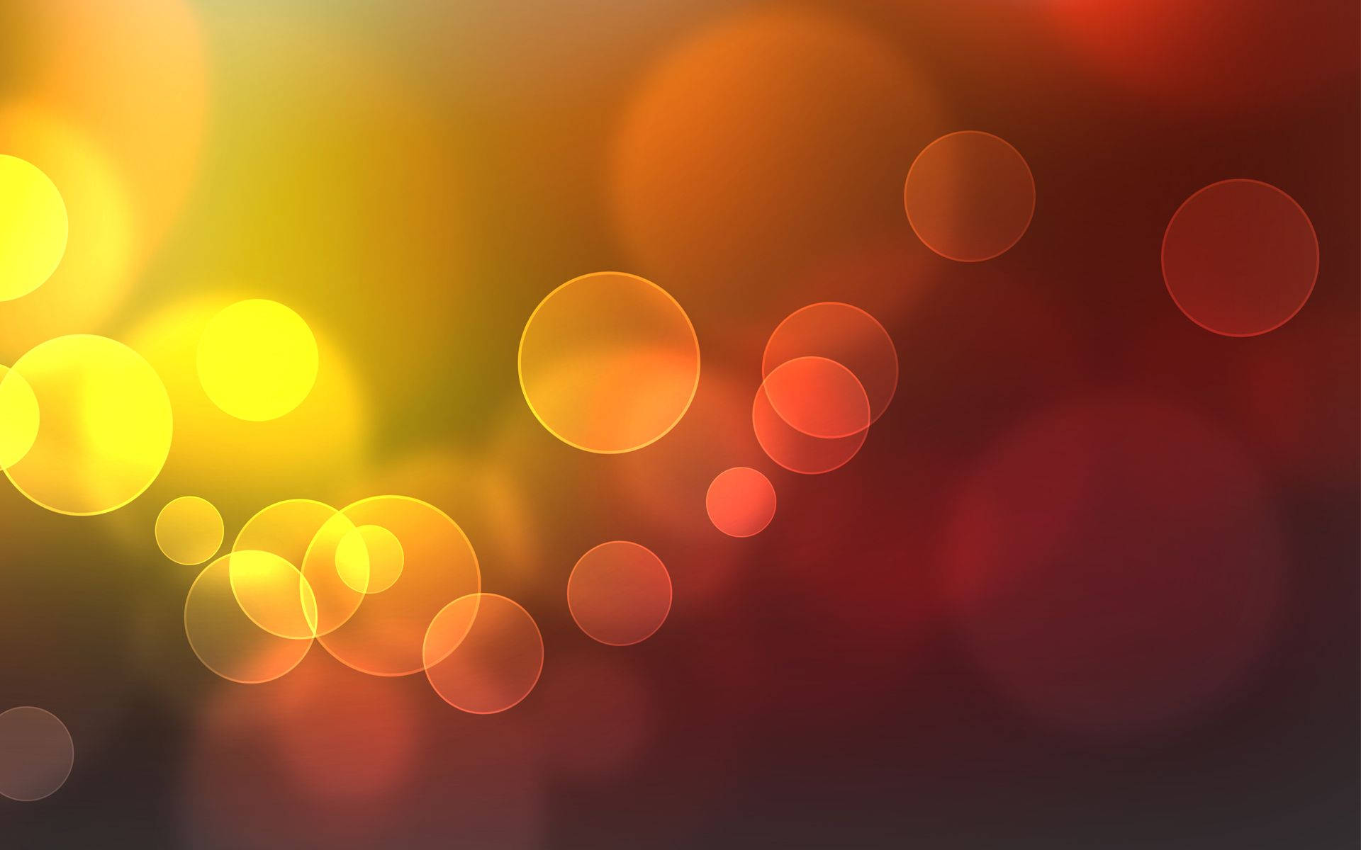 Orange Circle Glow, warm yellow orange, red glow, Full HD Desktop Wallpaper