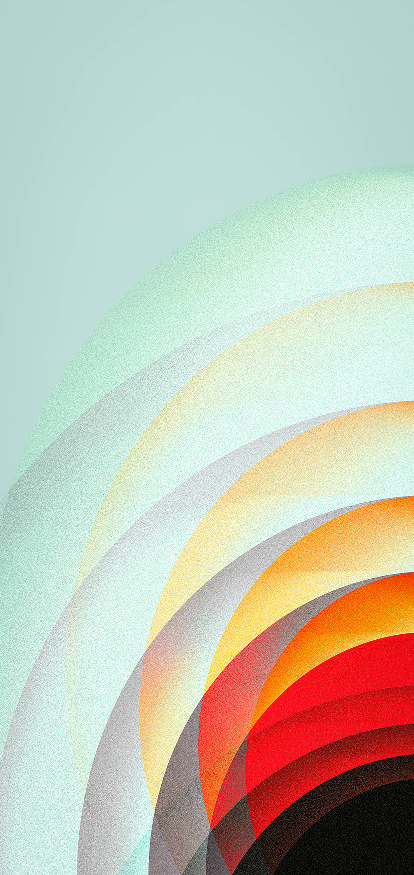 Orange Circle, pastel, warm gradient, 2K Phone Wallpaper