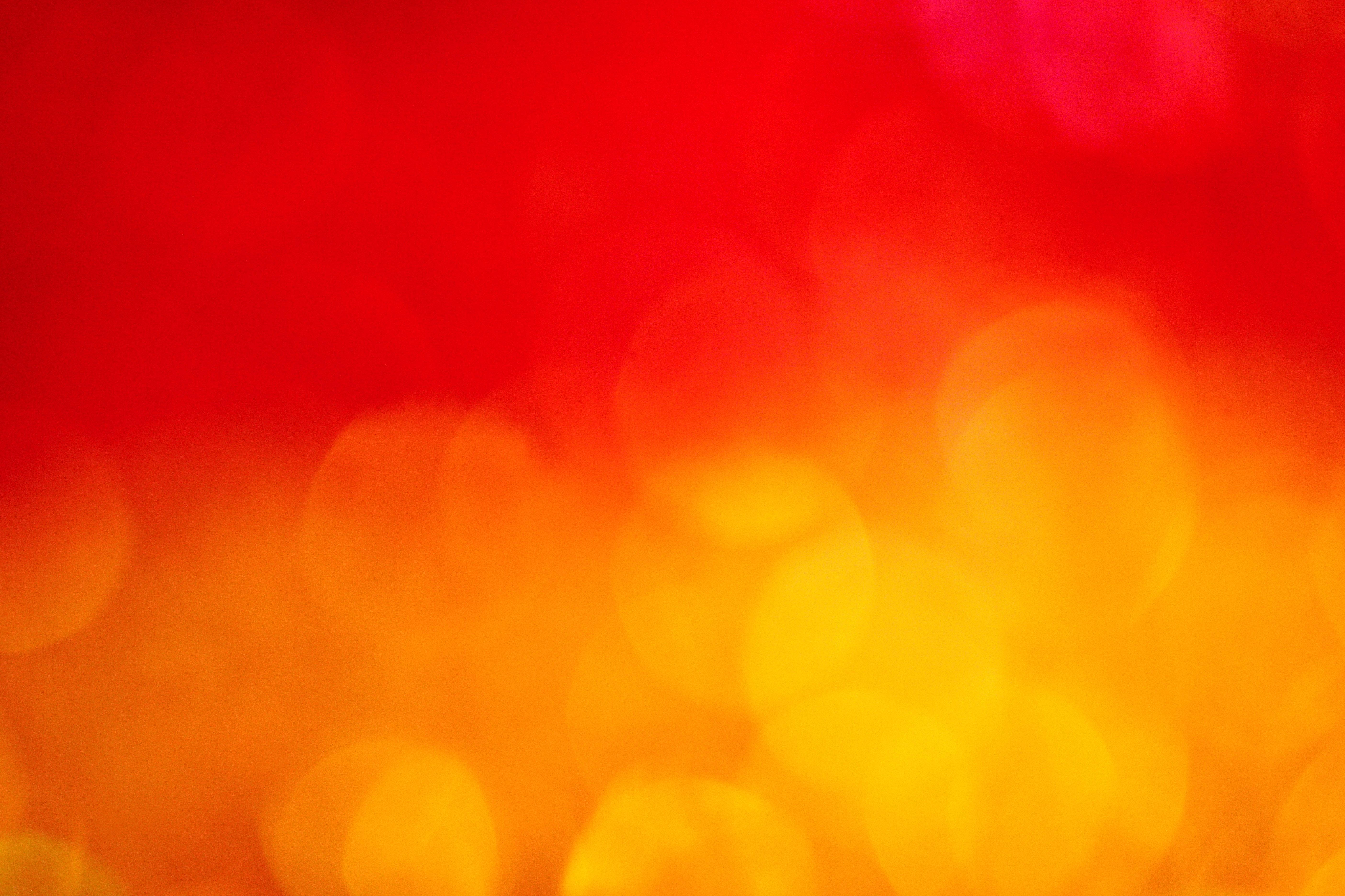 red, orange, bokeh lights, 5K Desktop Wallpaper