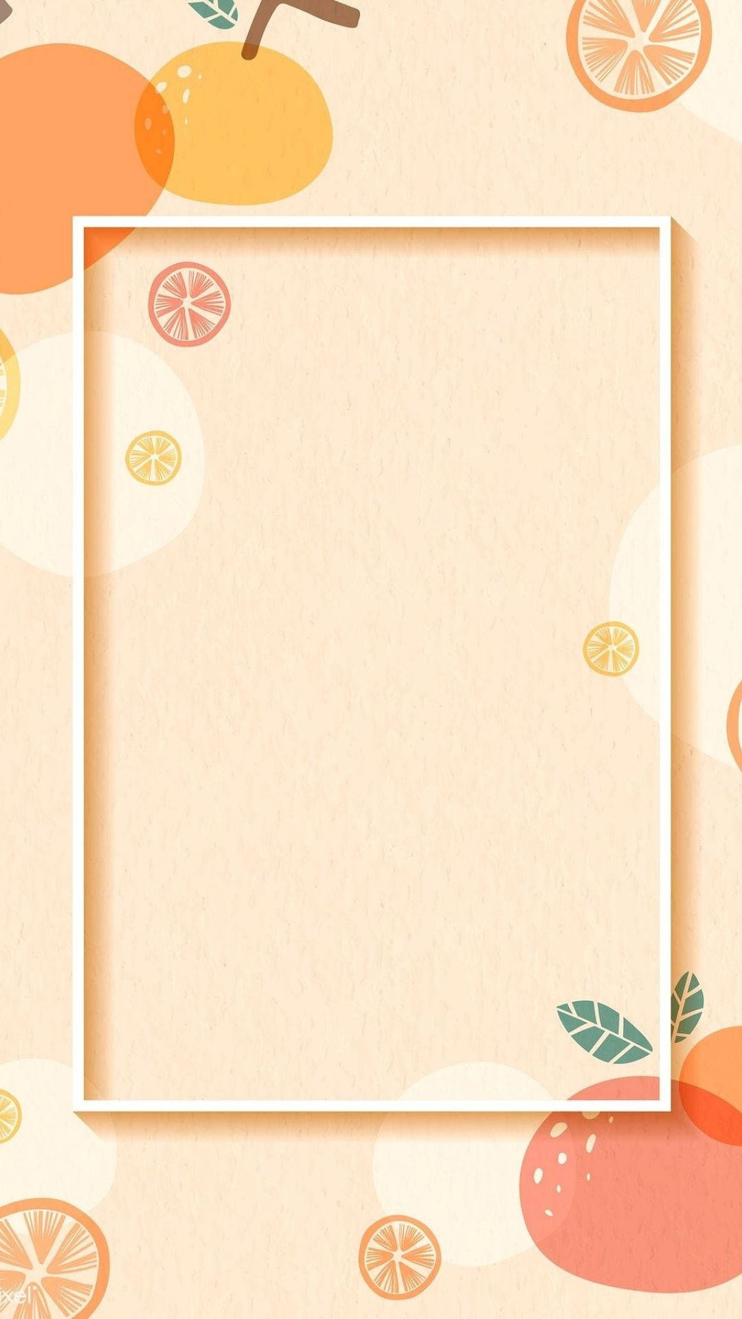 orange rectangle, peach background, citrus fruits, Full HD Phone Wallpaper