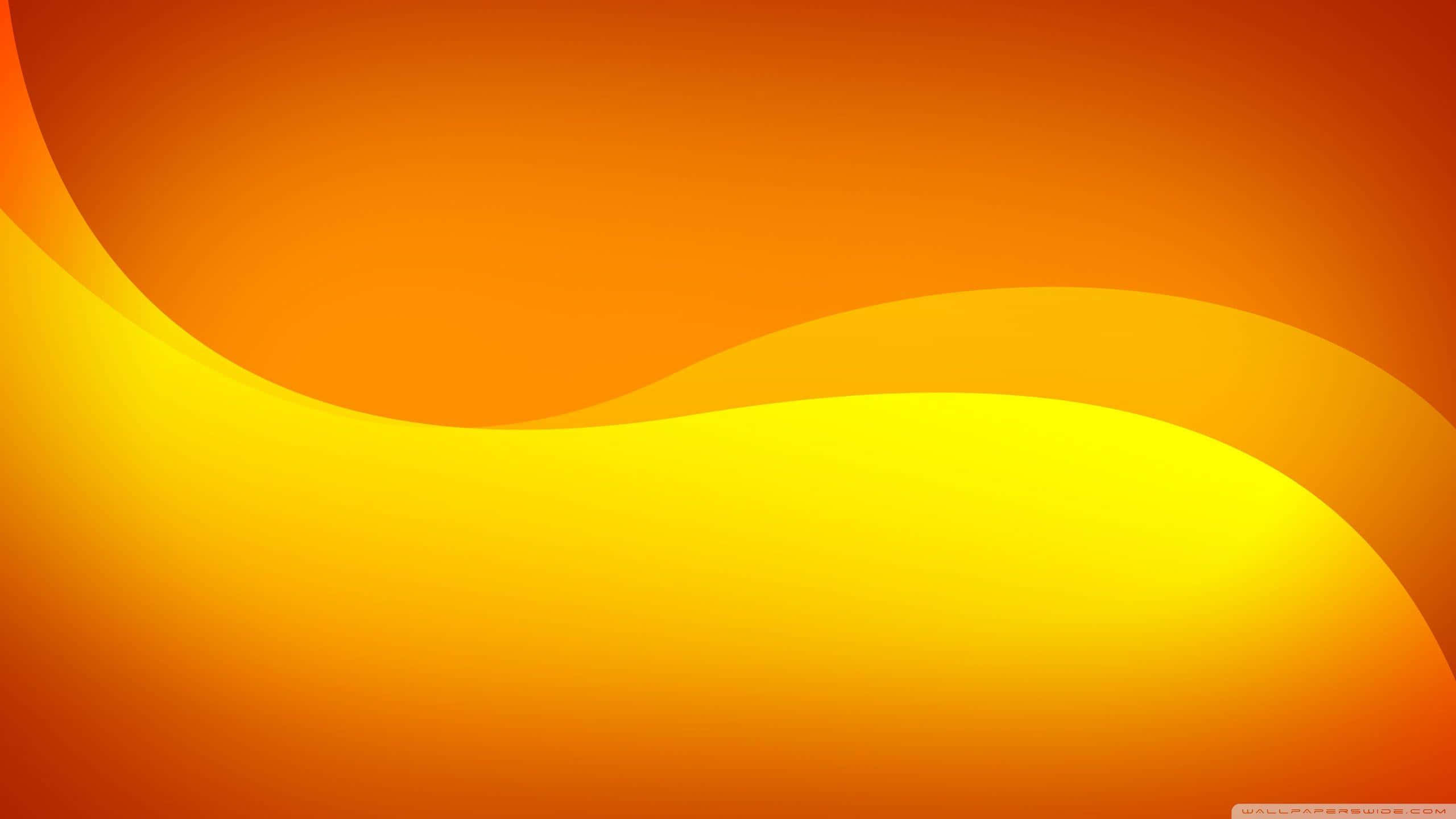 orange hue, warm orange, yellow curves, 2K Desktop Wallpaper