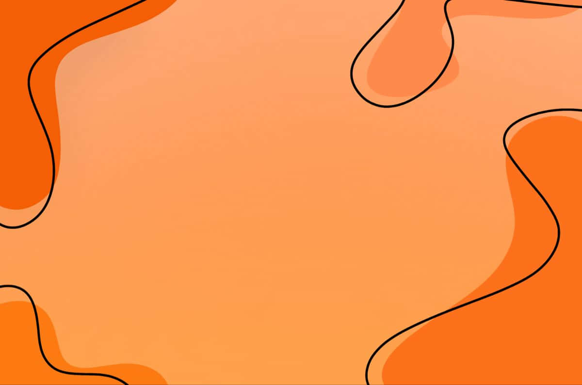 orange desktop, vibrant orange, bold black outlines, SD Desktop Wallpaper