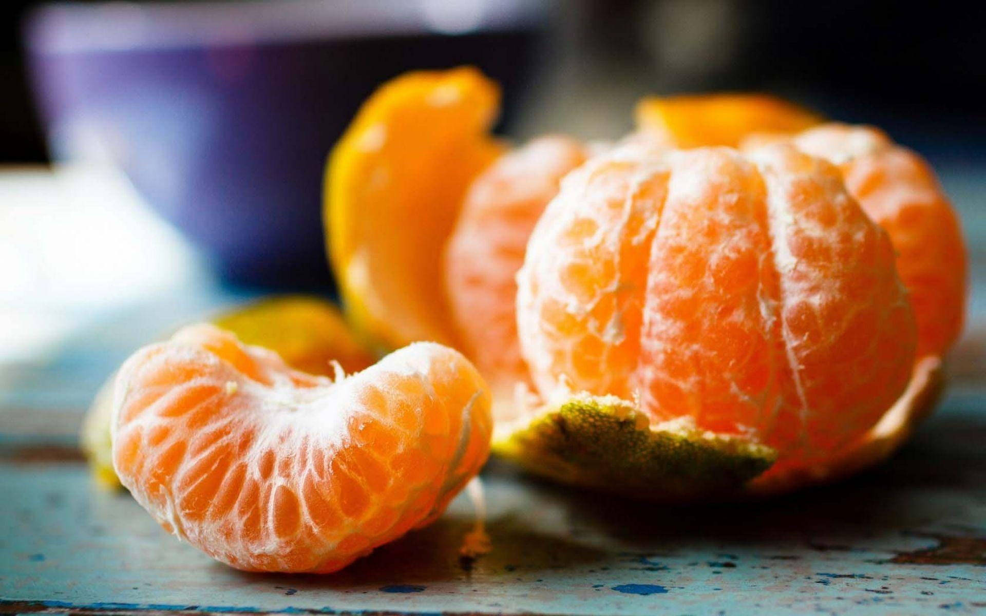 mandarin orange, tangerine, juicy segments, Full HD Desktop Wallpaper