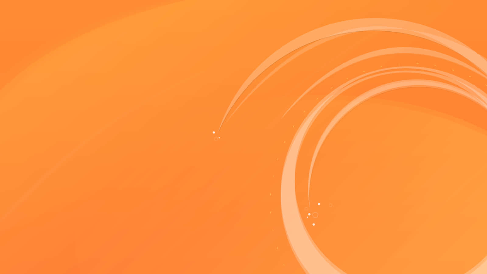 pastel orange, vibrant orange gradient, flowing curved lines, HD Desktop Wallpaper