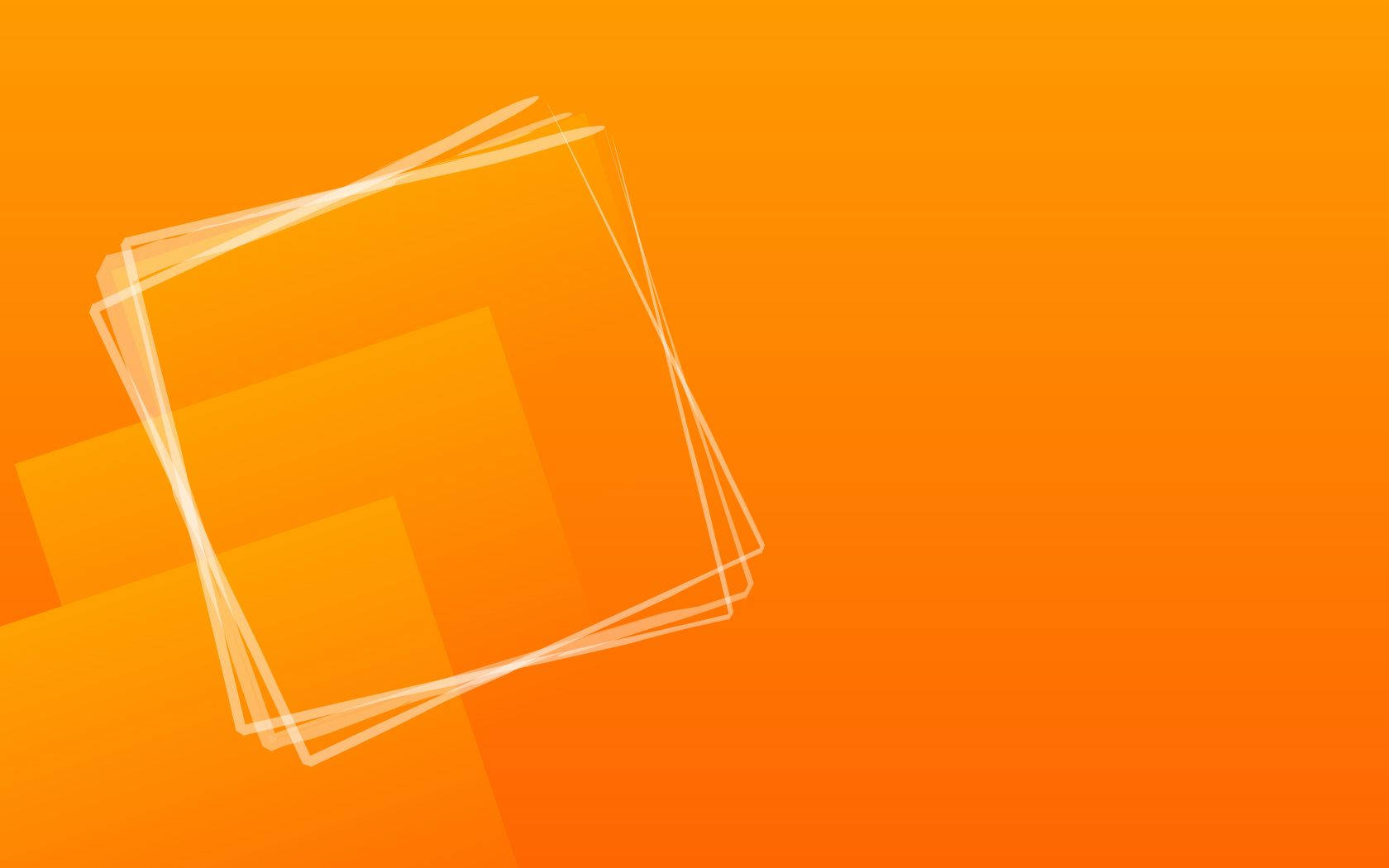orange, clear frames, translucent square outlines, HD Desktop Wallpaper