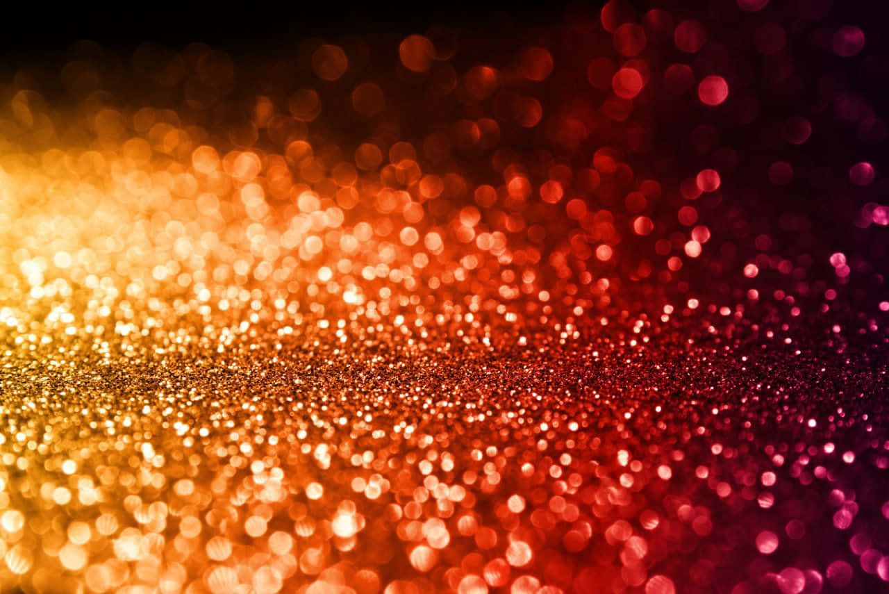 Orange Glitter, sparkling gold, deep red glitter, HD Desktop Wallpaper