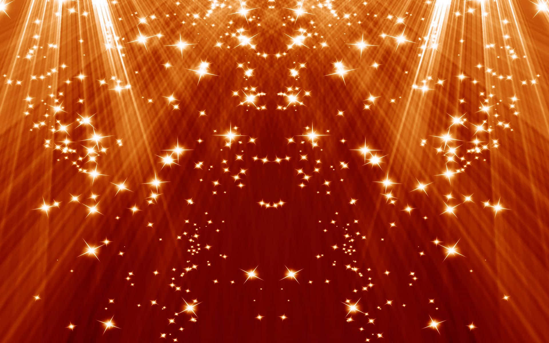 Orange Glitter, Dark Red, golden light beams, Full HD Desktop Wallpaper