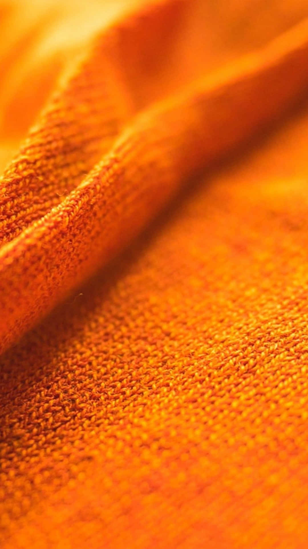 orange iPhone, warm orange, textured fabric, Full HD Phone Wallpaper