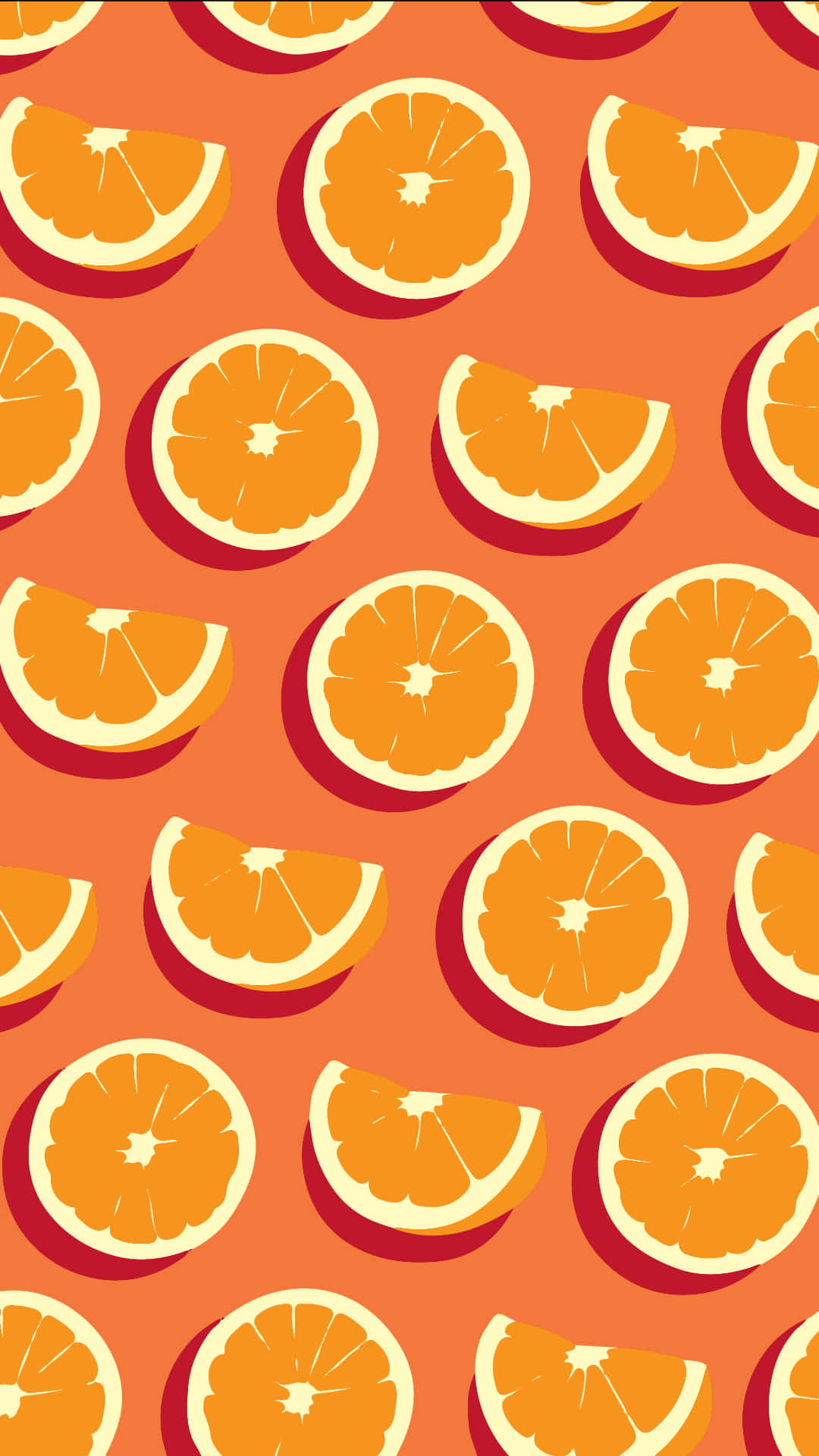 Orange iPhone, vibrant orange, slices, Full HD Phone Wallpaper