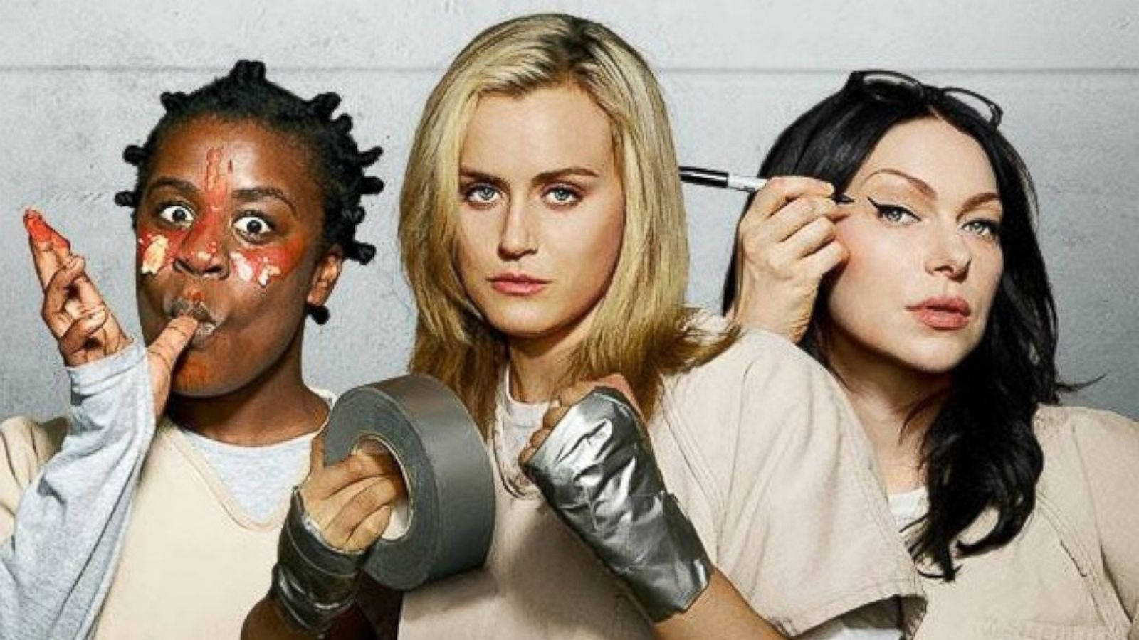 Orange is the new black, beige prison uniforms, duct tape, HD Desktop Wallpaper