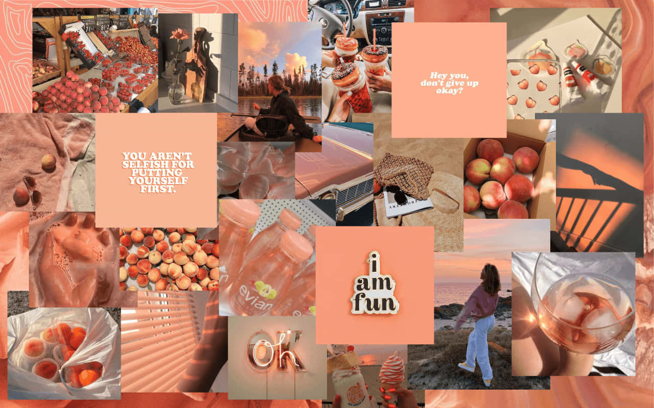 golden sunset, peach-themed moments, fruit, HD Desktop Wallpaper
