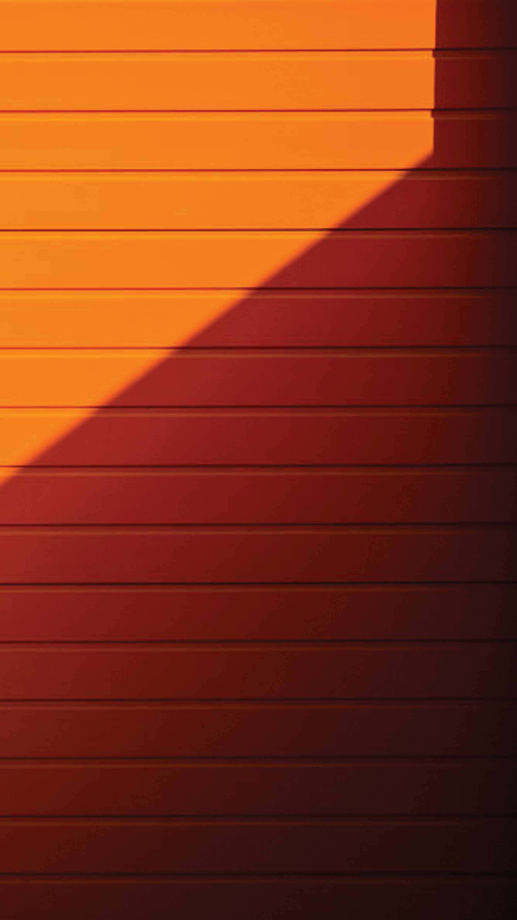 orange aesthetic phone, horizontal orange and red panels, diagonal shadow, 4K Phone Wallpaper