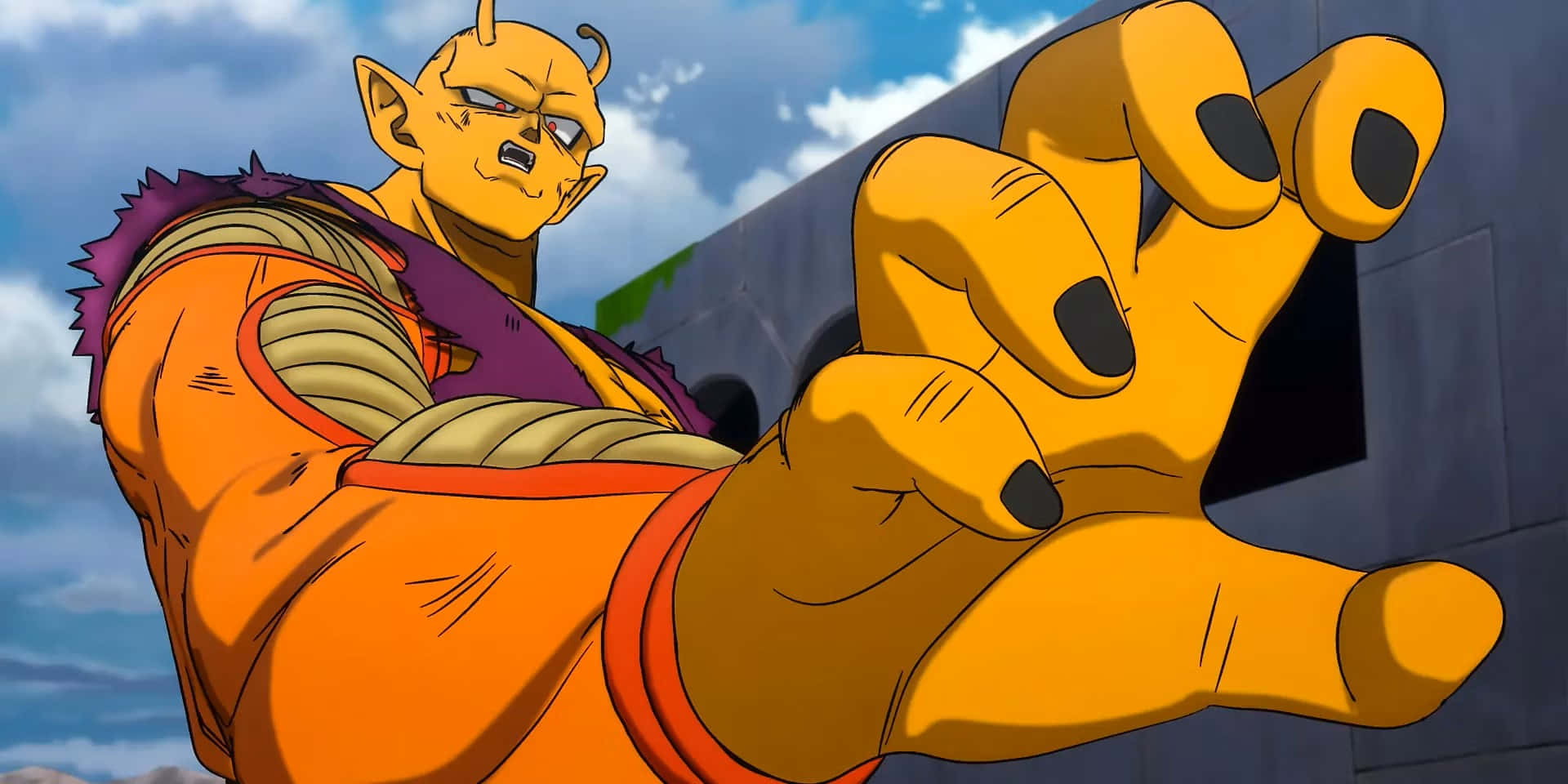 Orange Piccolo, anime character, orange-skinned, Full HD Desktop Wallpaper