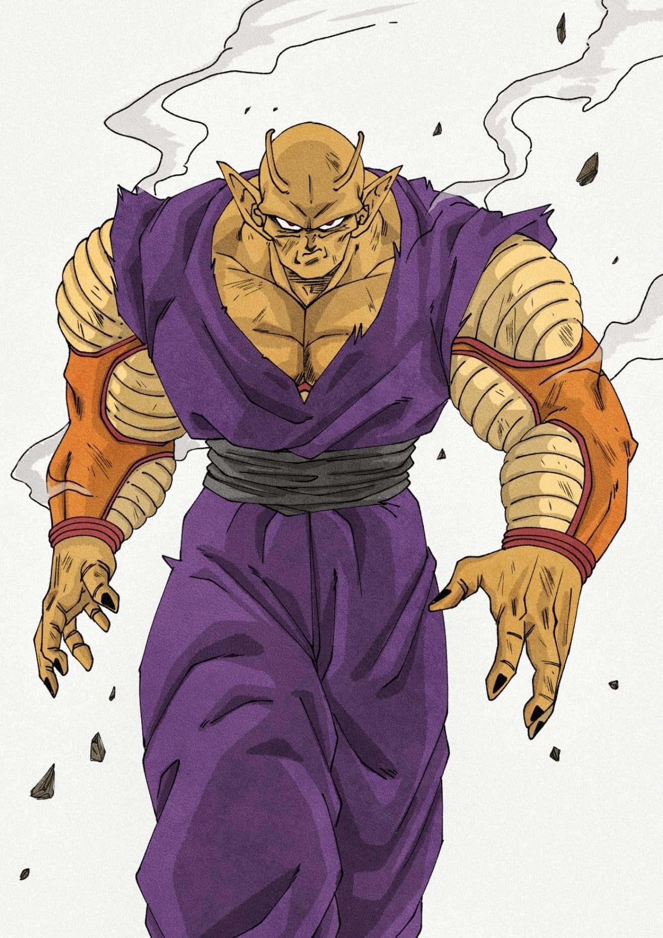 Piccolo, golden-skinned, purple robes, HD Phone Wallpaper