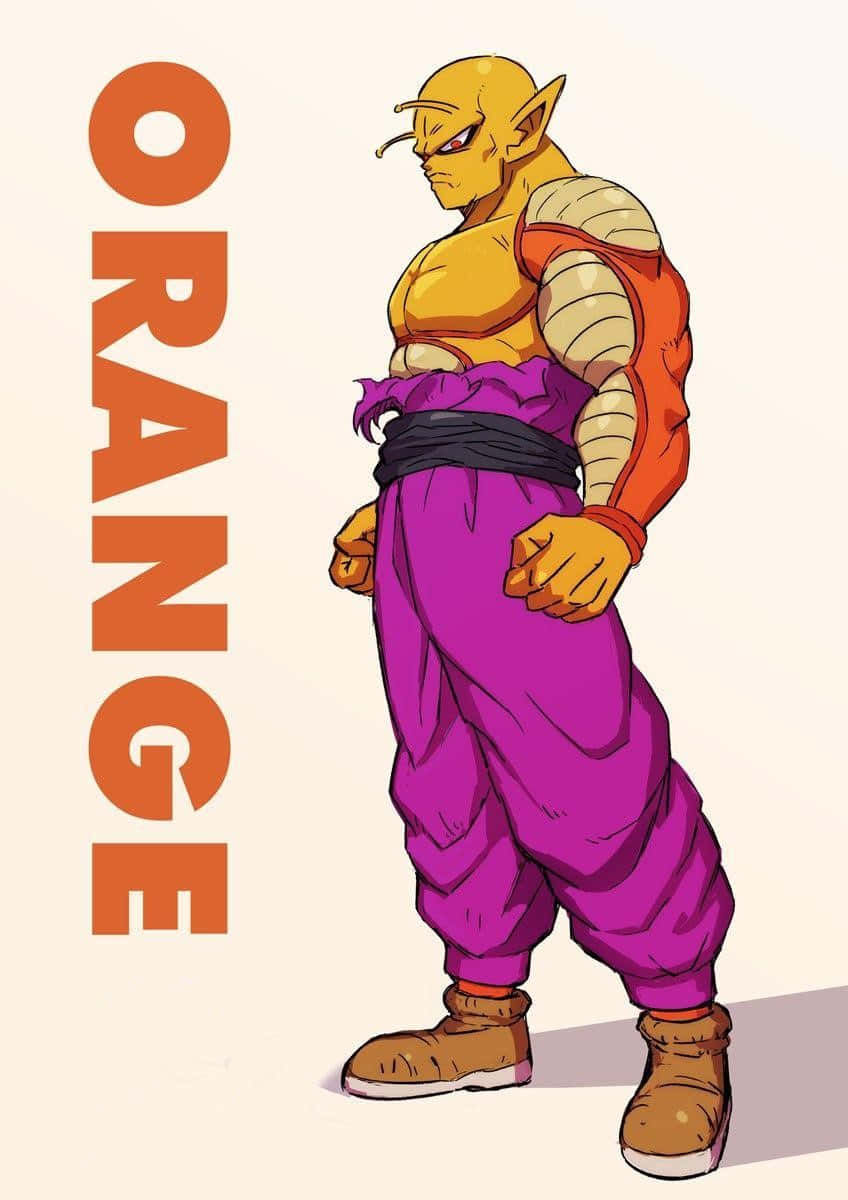 Orange Piccolo, orange-skinned, pointed ears, SD Phone Wallpaper
