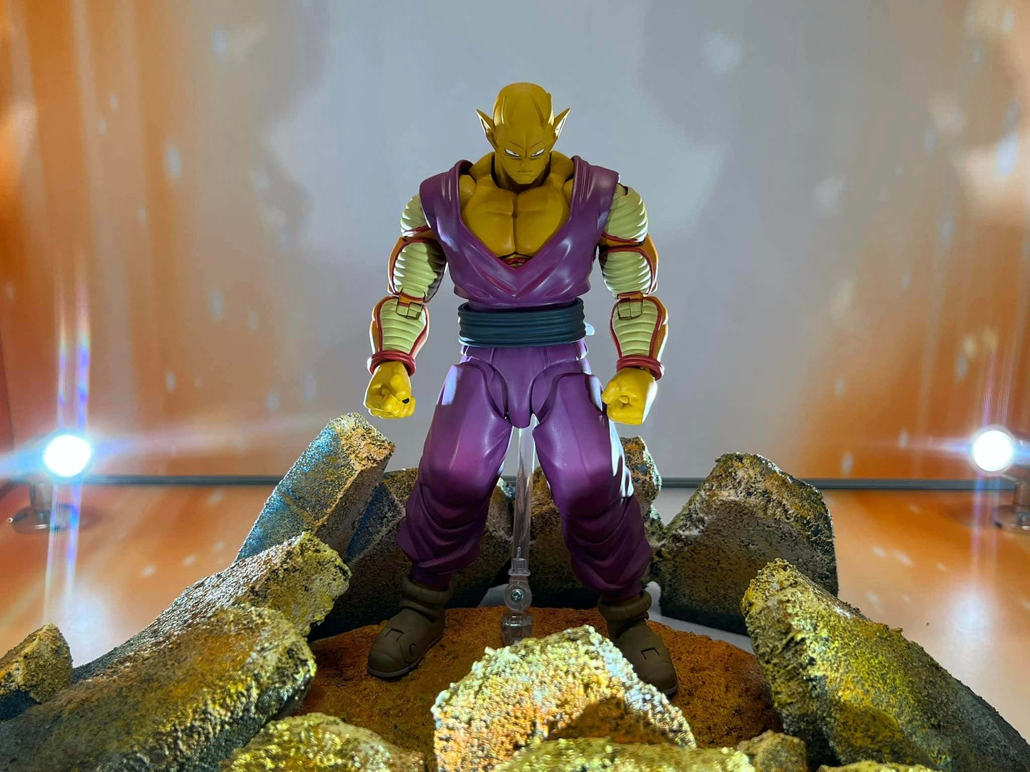 Orange Piccolo, muscular yellow-skinned warrior, purple armor, Full HD Desktop Wallpaper